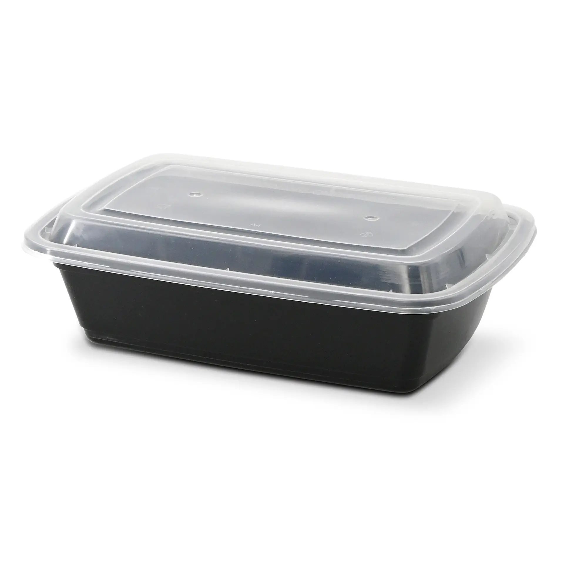Reusable container made of PP 1000 ml, rectangular, black