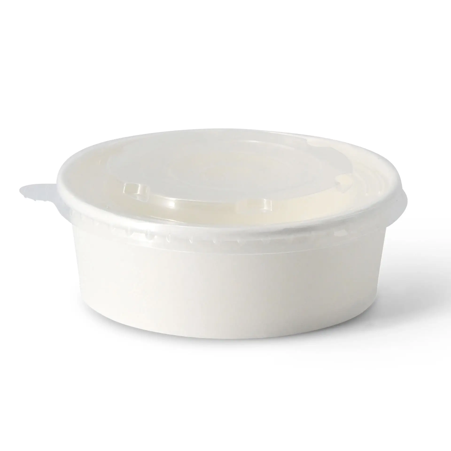Paper bowls (coated) / Salad bowls 400 ml, Ø 150 mm, white, round (650 ml max. volume)