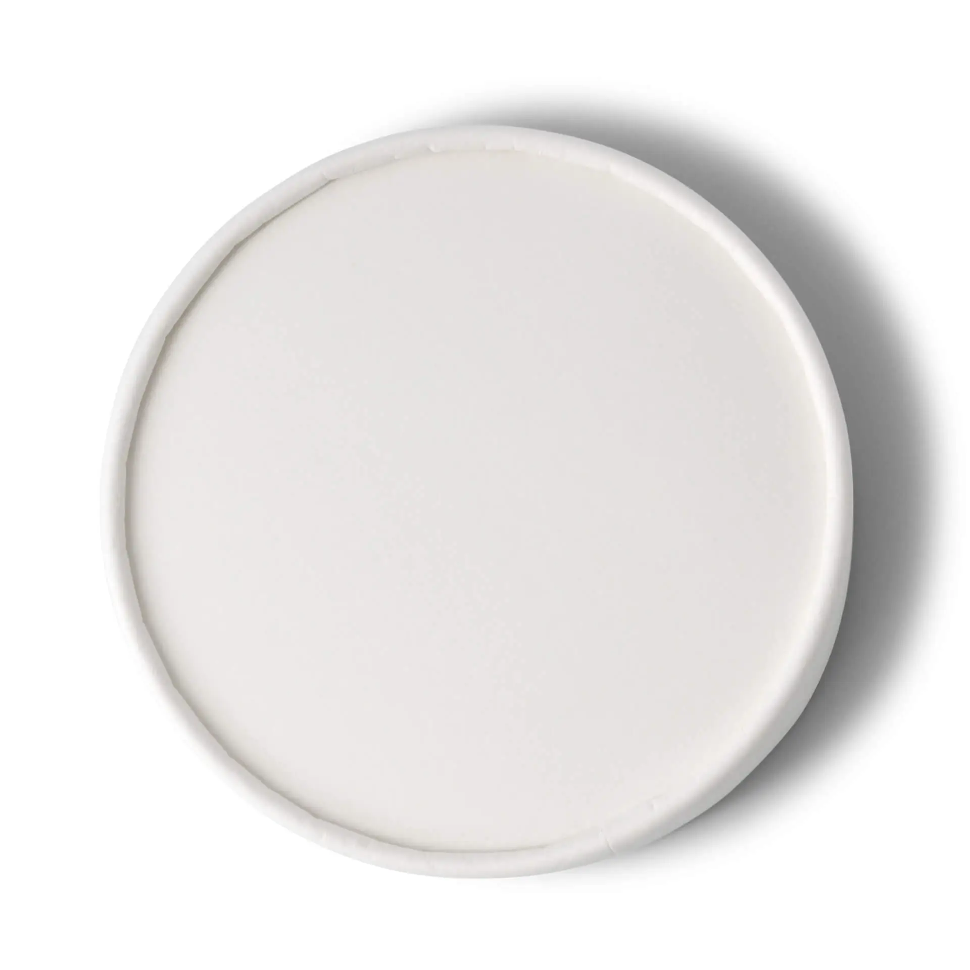 Pappdeckel (beschichtet) Ø 92 mm, weiß (für Eisbecher)