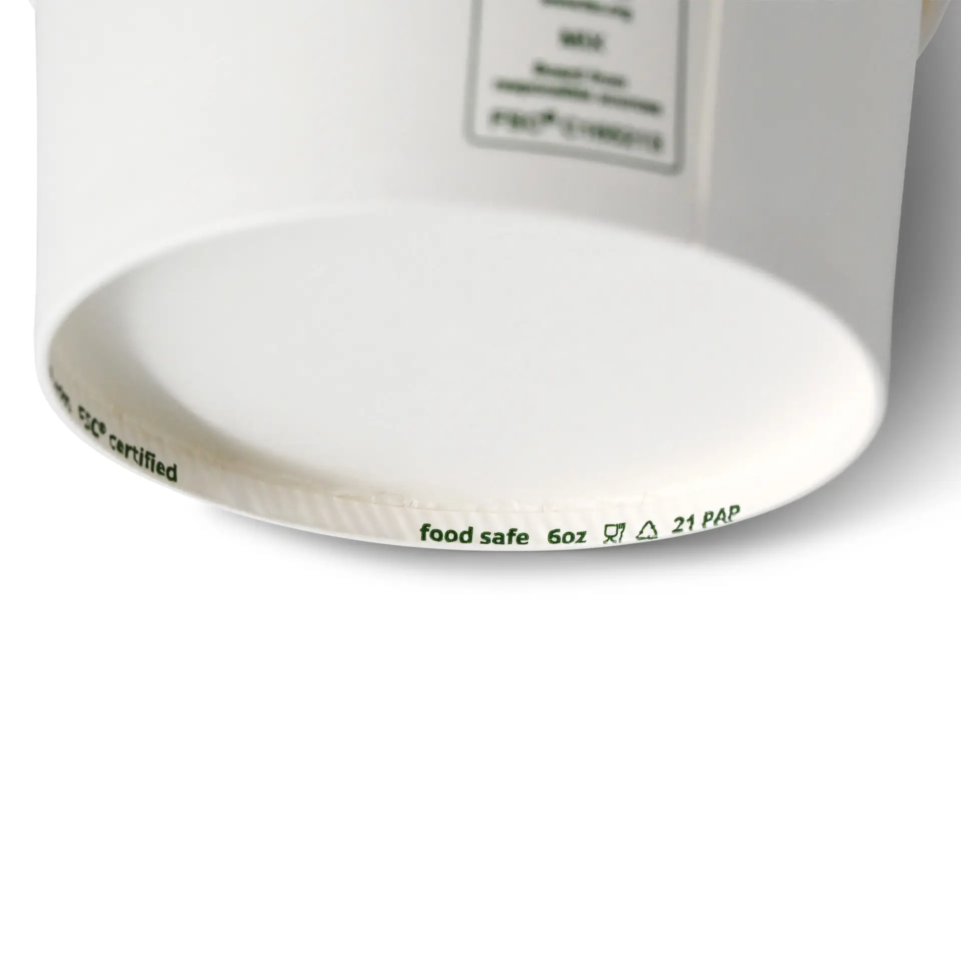 Eisbecher aus Pappe S, 150 ml, max. 220 ml, Ø 92 mm, weiß