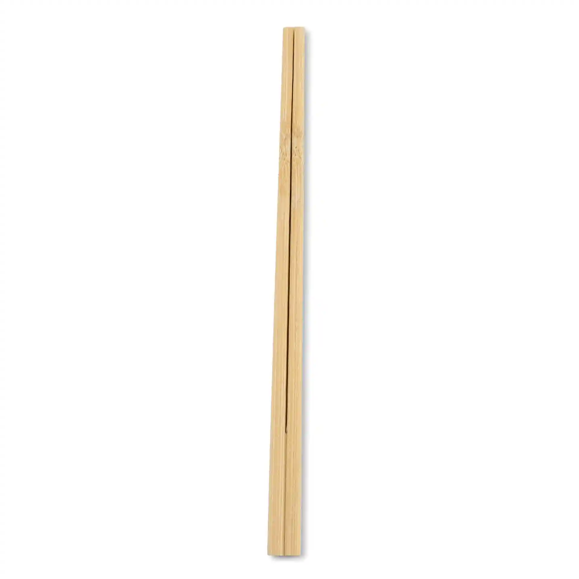 Bamboo chopstick, 20 cm long, displayed vertically on a plain background.