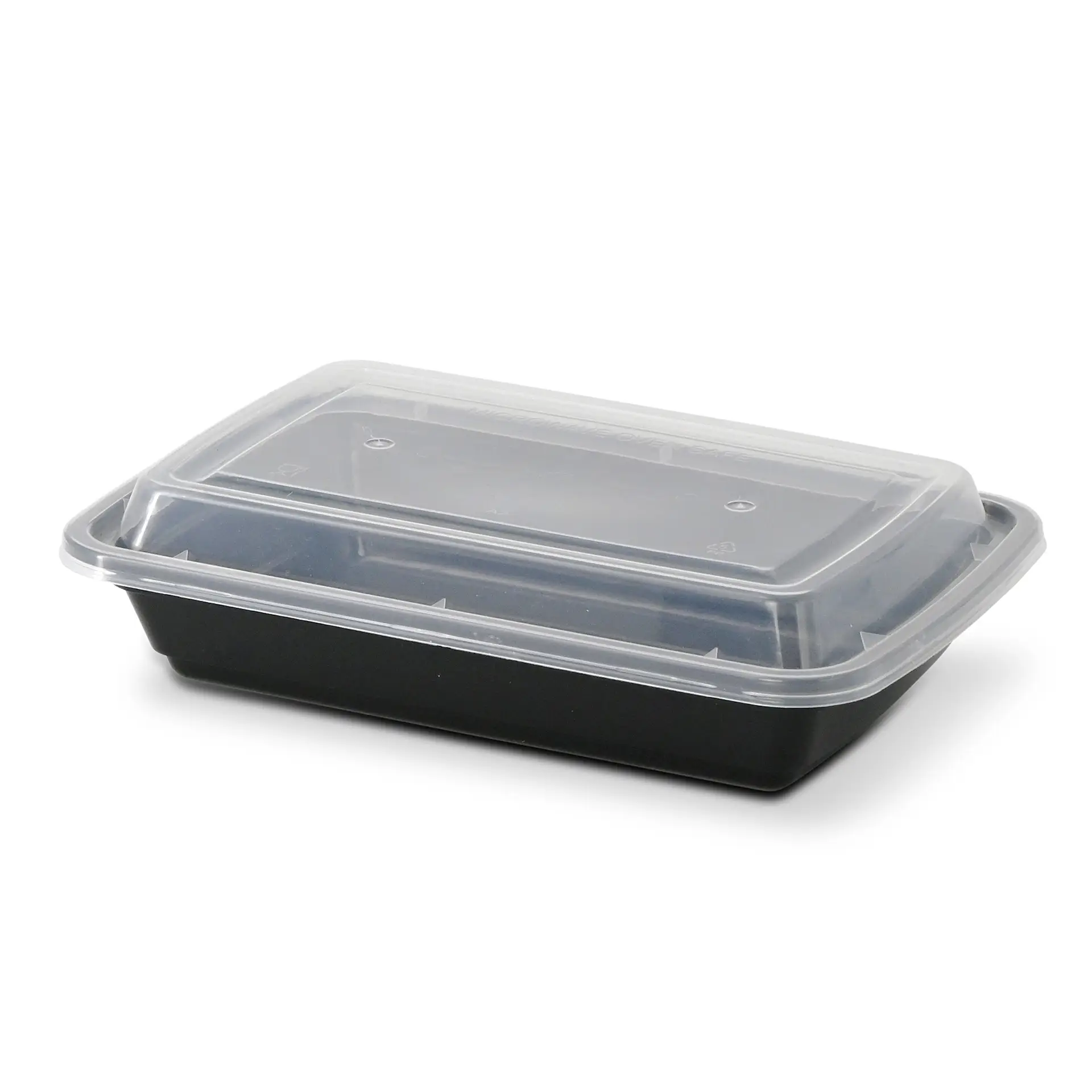 Reusable container made of PP 450 ml, rectangular, black