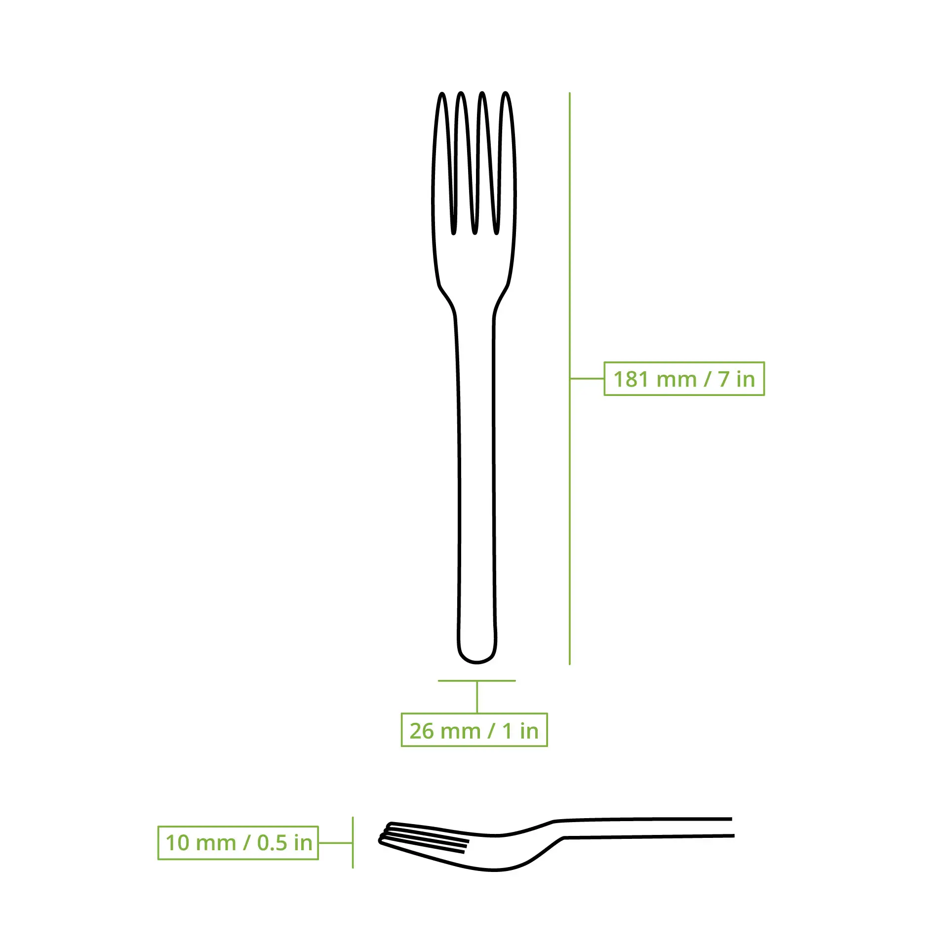 Reusable Forks “merways Cutlery” 18 cm, pepper / grey Reusable Forks “merways Cutlery” 18 cm, pepper / grey