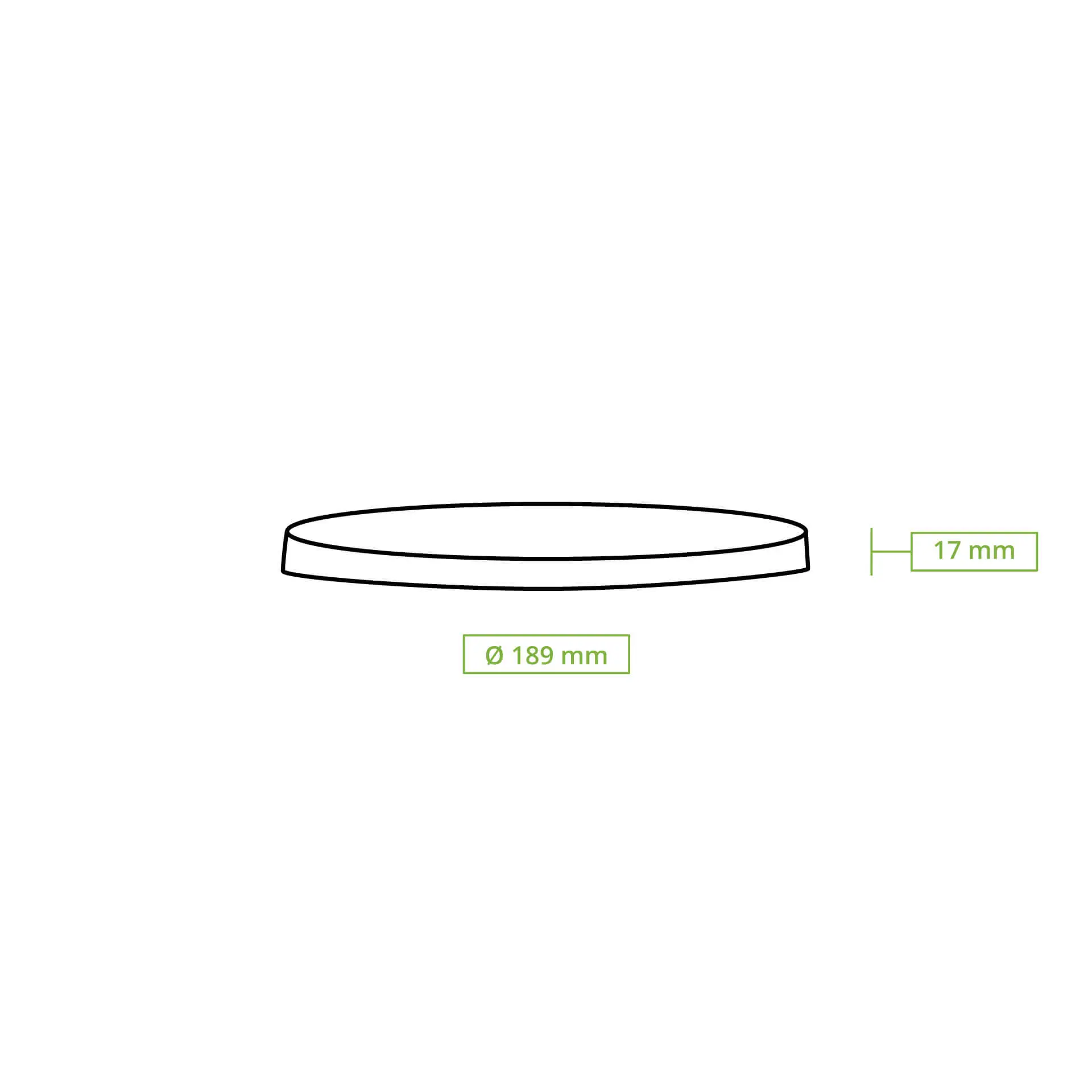 Cup lids PLA Ø 185 mm, clear Cup lids PLA Ø 185 mm, clear