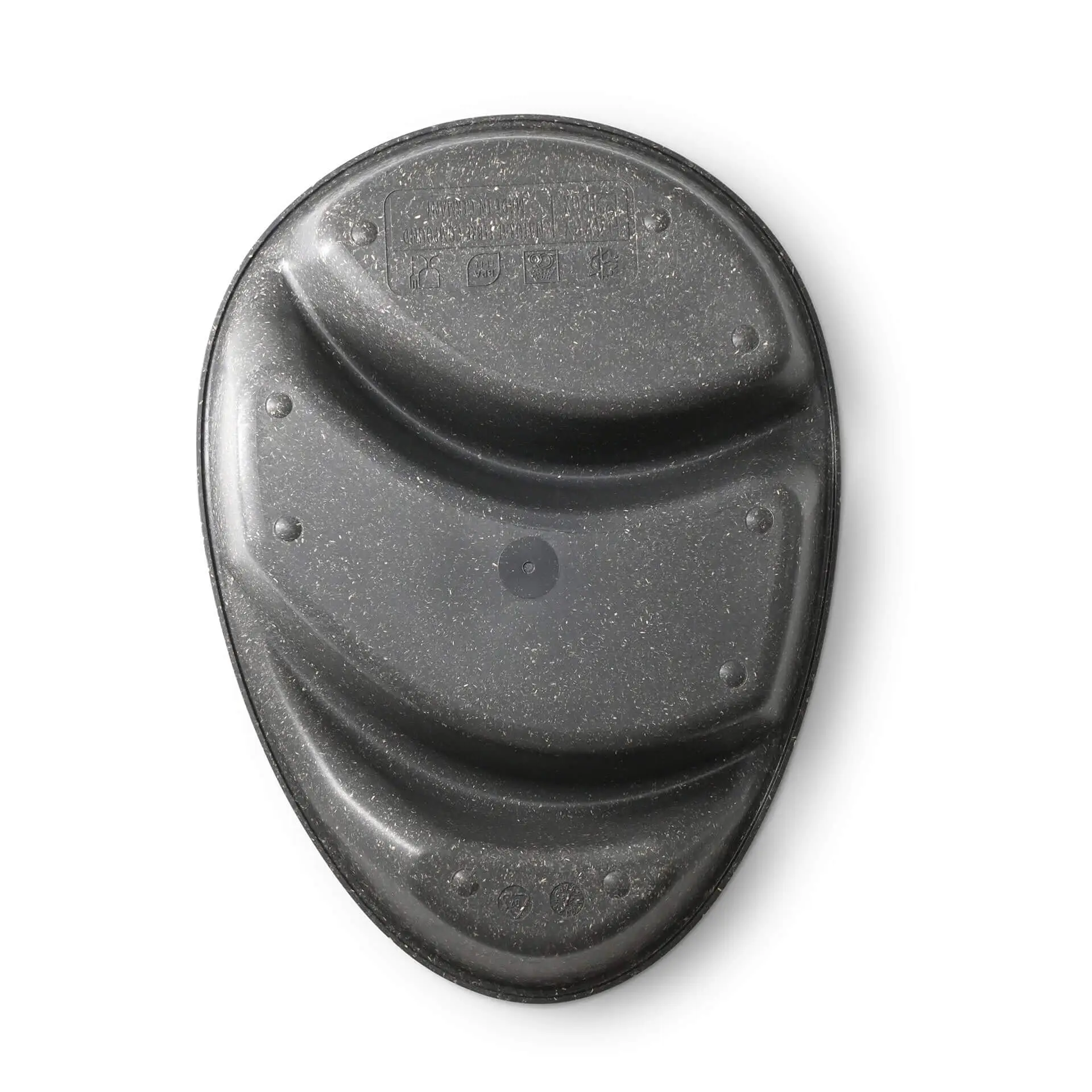 | 2 FOR 1 | Reusable divided plates "merways Plate" 27.5 × 20 × 3.5 cm, 3 compartments, teardrop, pepper / grey