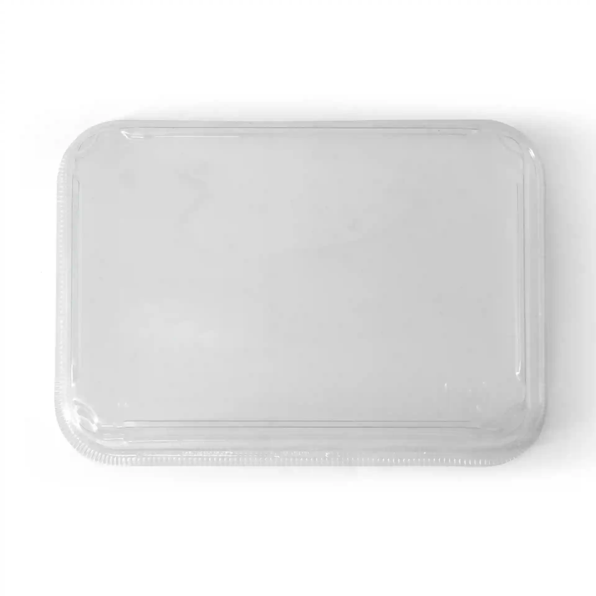 Transparenter PET-Deckel für Sushi-Boxen, 22 x 14 cm, Höhe 3 cm.
