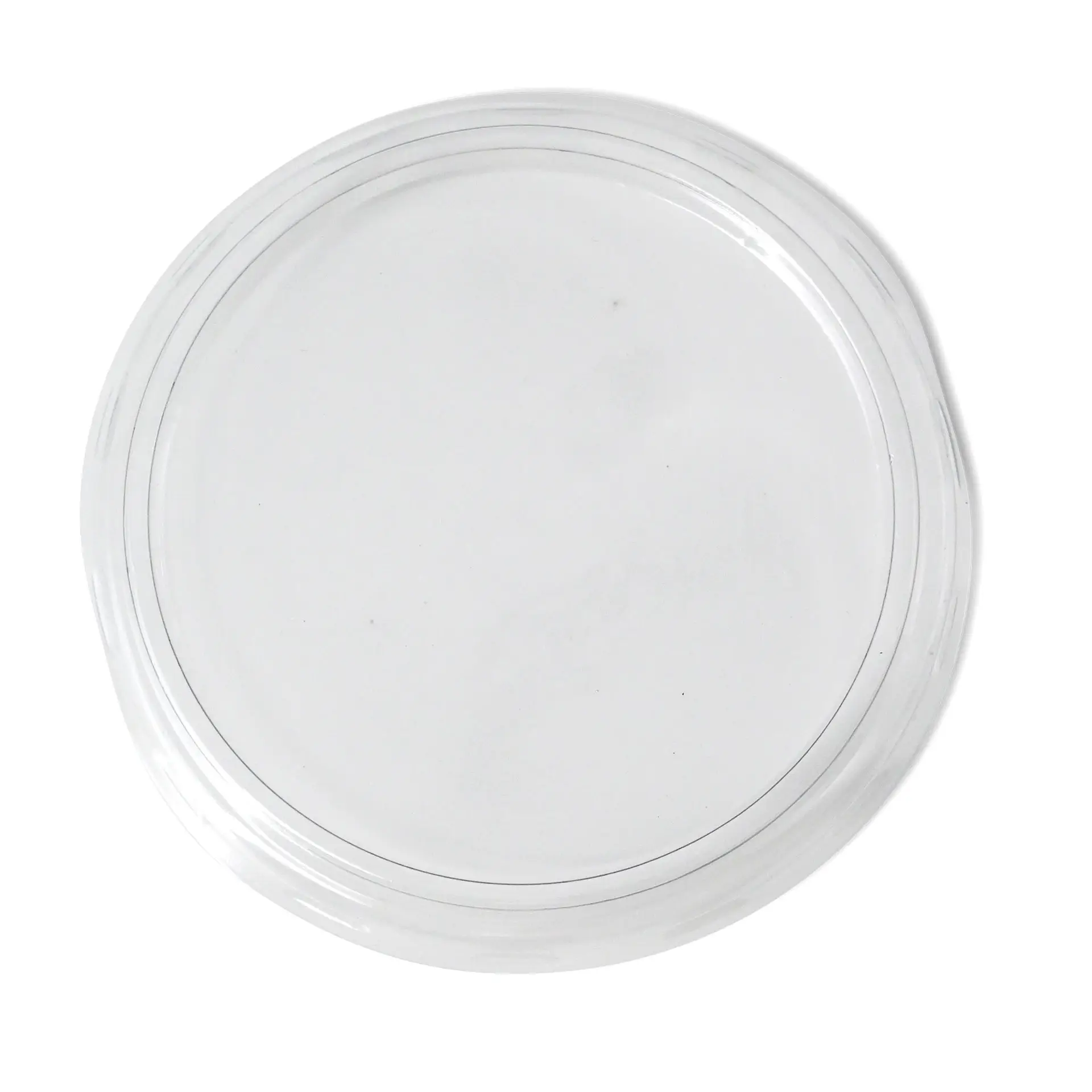 rPET lids Ø 75 mm, transparent, round