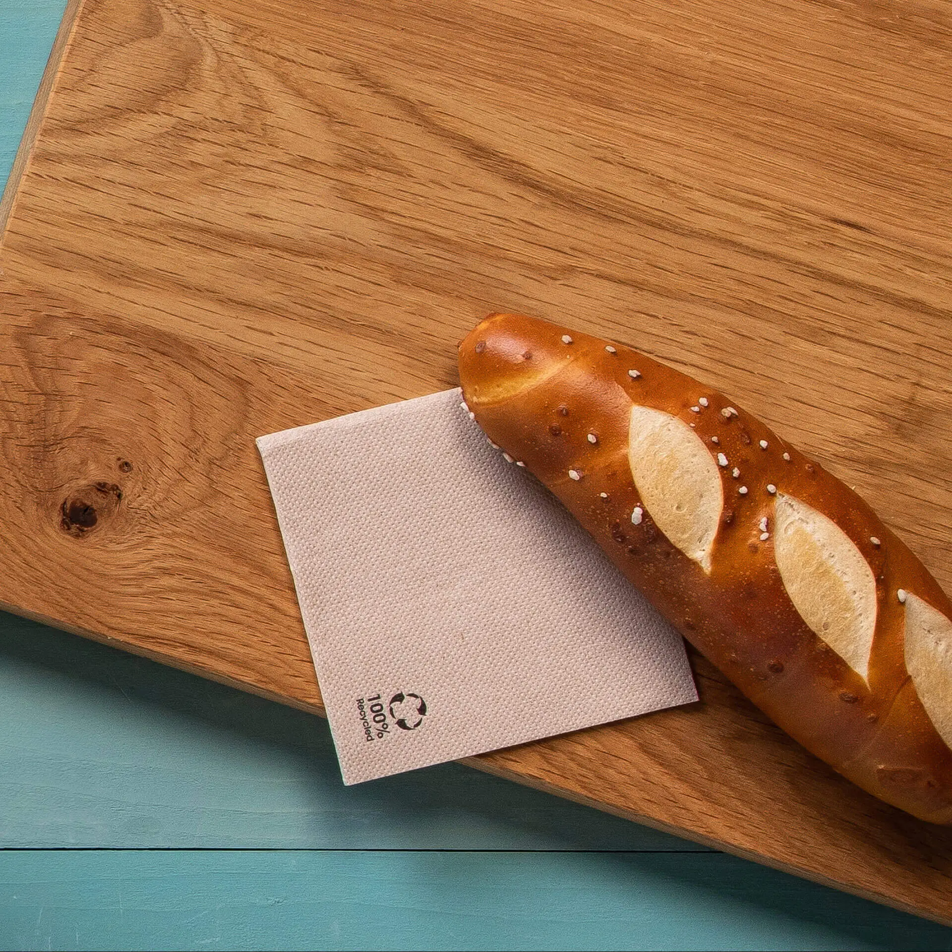 Recycled paper napkins (Premium) 25 x 25 cm, 2-ply, 1/4 fold dse02821-servietten-aus-recyceltem-papier-premium-25-x-25-cm-2-lagig-14-falz-ungebleicht-5