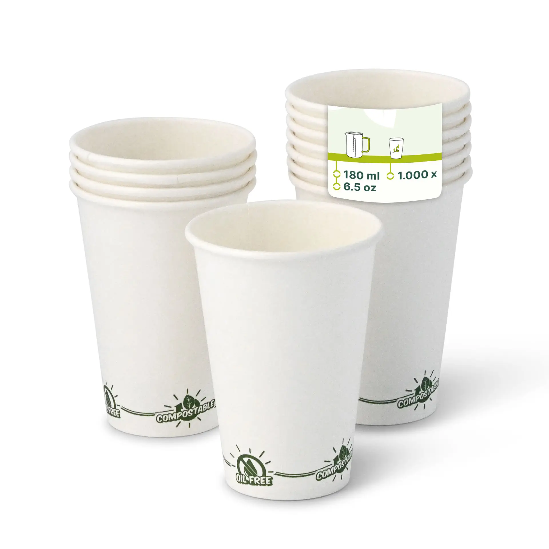 7,5 oz Vending paper cups ‘EcoUp©’