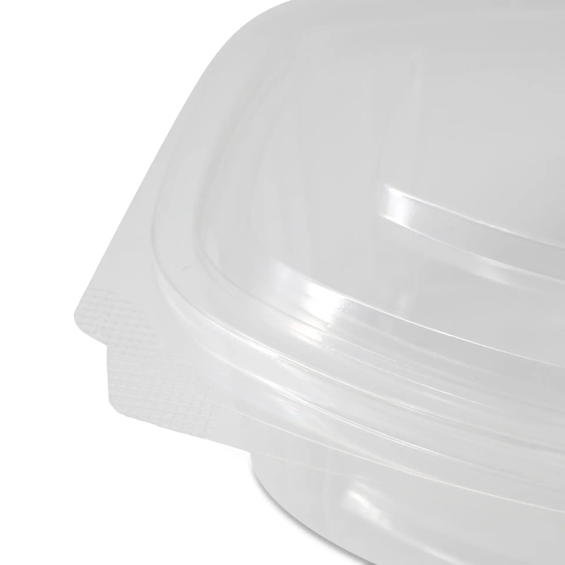 PLA-Feinkost-Schalen 500 ml, Klappdeckel, rechteckig