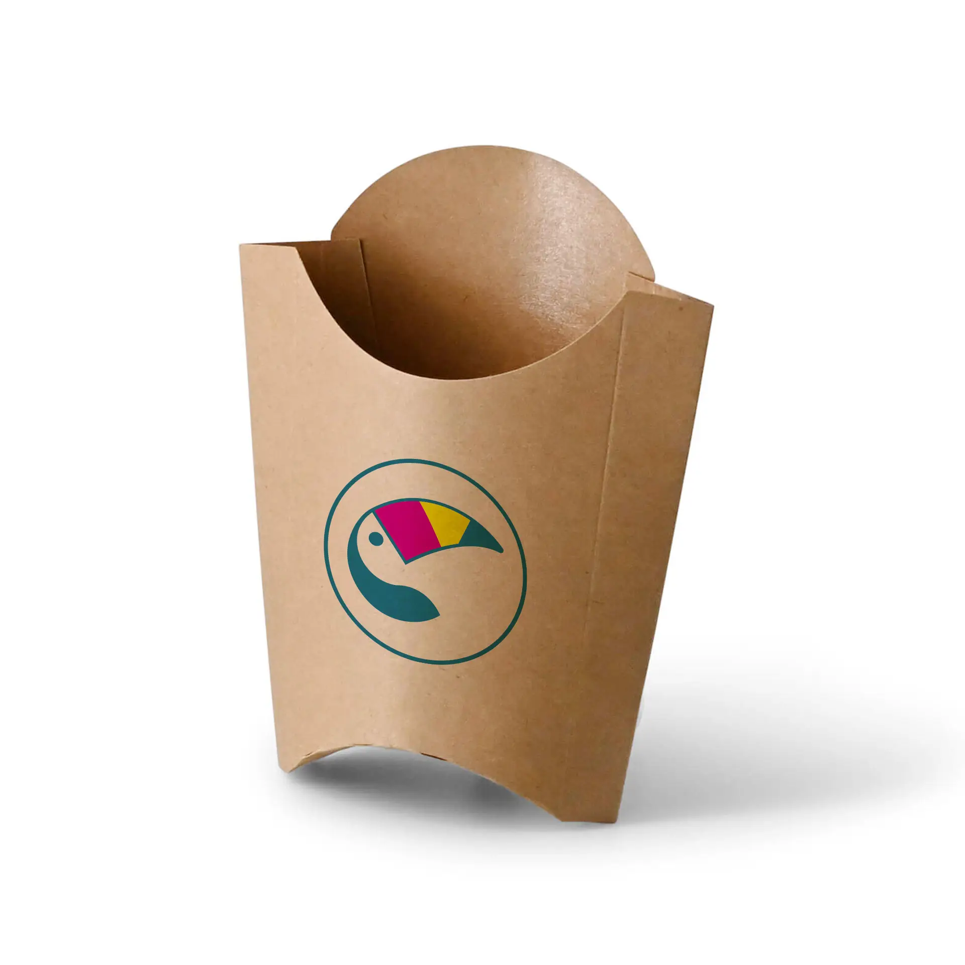 Custom printed fries scoops, 8.5 x 5 x 12 cm, water-based coating