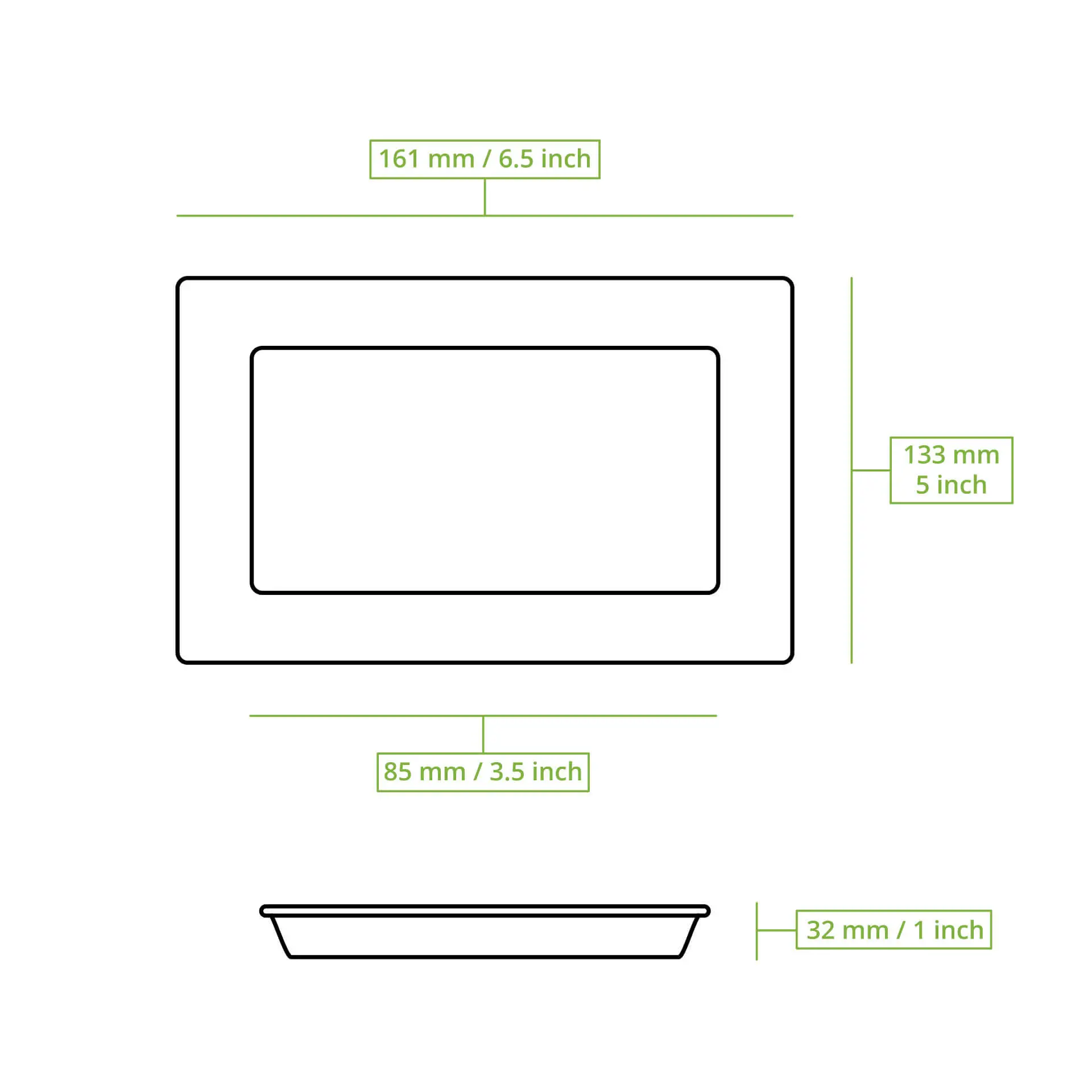 Palm leaf plates "Palmware®" 16 x 13 cm, deep, rectangular Palm leaf plates "Palmware®" 16 x 13 cm, deep, rectangular