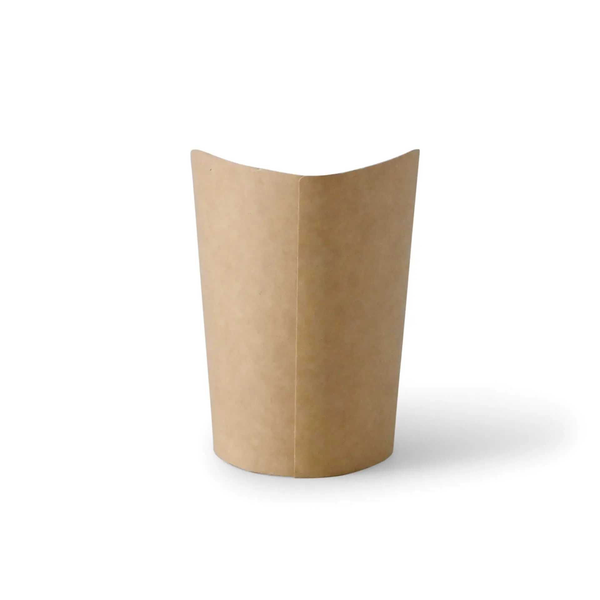 Wrapbecher aus Karton 300 ml, braun, PLA-beschichtet