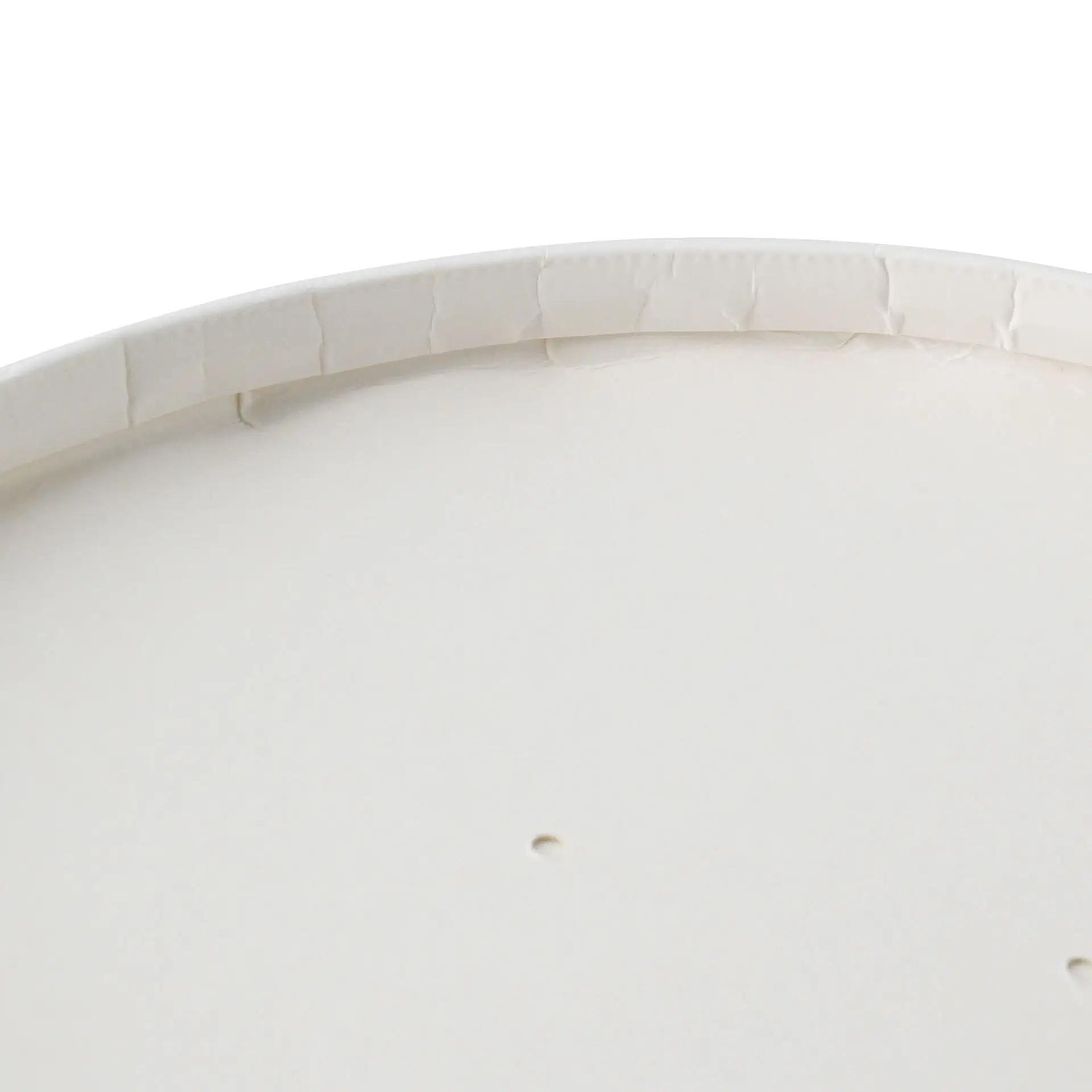 Cardboard lid with membrane (coated) Ø 185 mm, white, round (for paper bowls) Cardboard lid with membrane (coated) Ø 185 mm, white, round (for paper bowls)