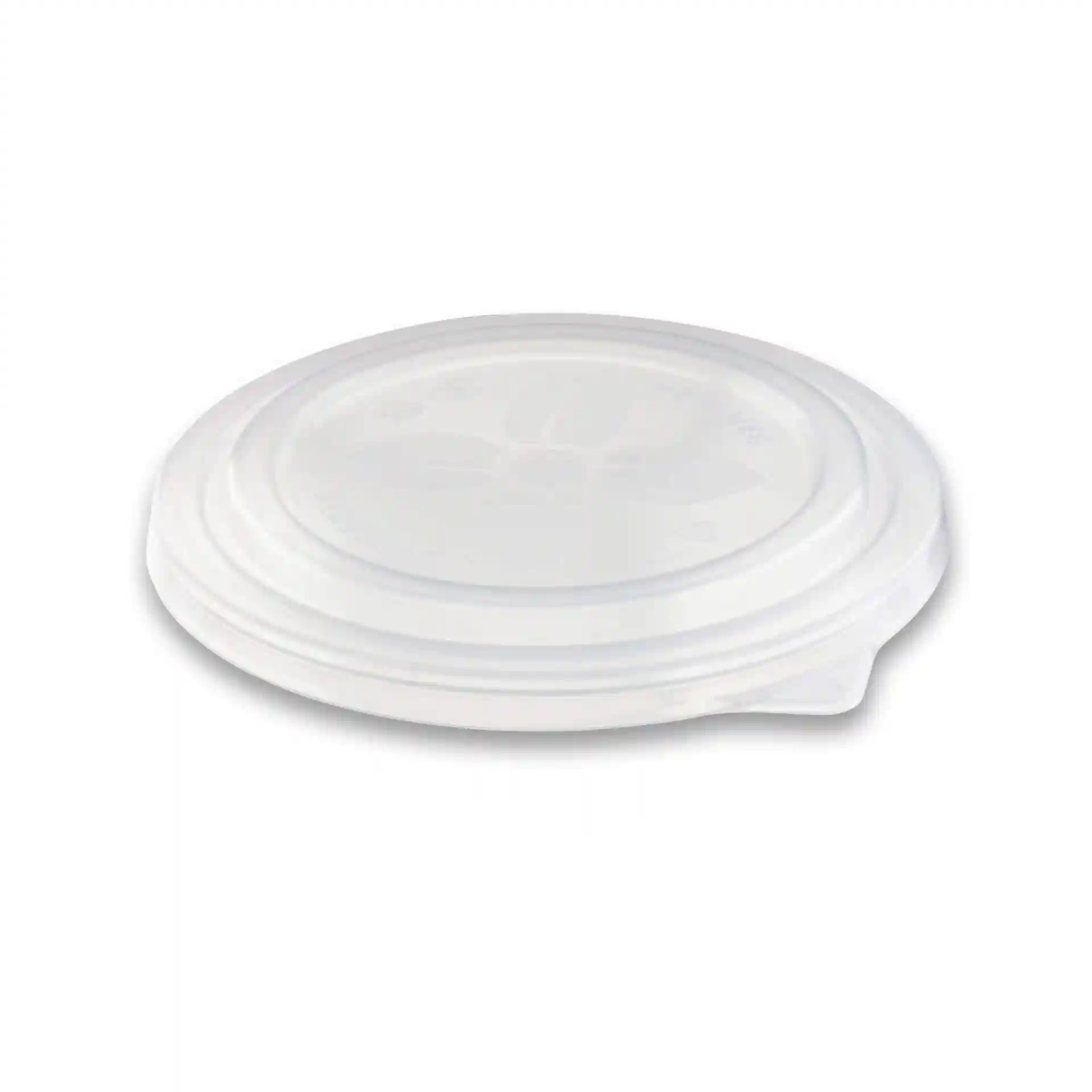 Transparent round lid for merways bowl, 150 mm diameter, made of PP plastic, with a height of 15 mm.