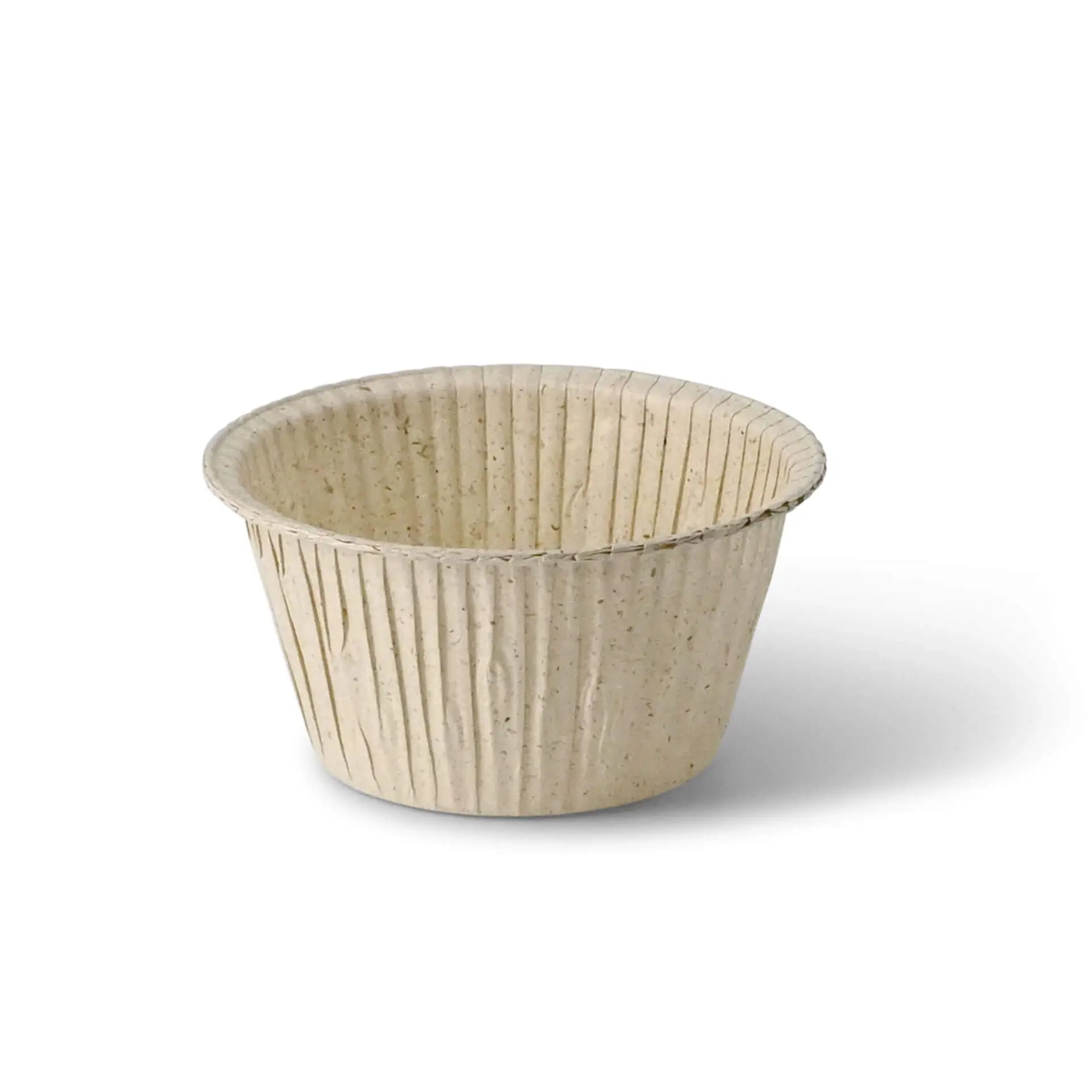 Cupcake liners made from grass paper ∅ 5 cm, round, brown