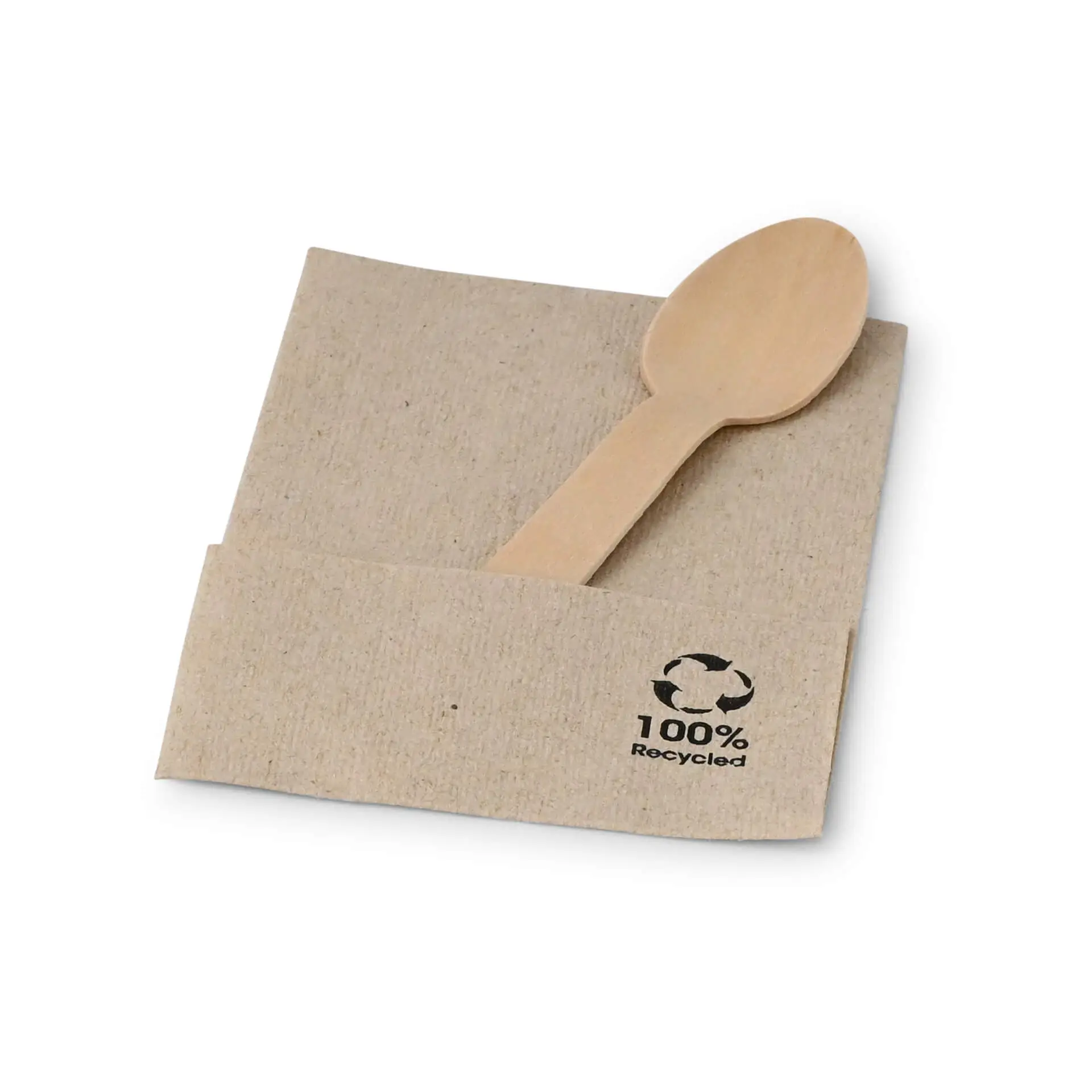 rPaper Ice Cream Napkins 12 x 8.5 cm, 1-ply, folded, unbleached