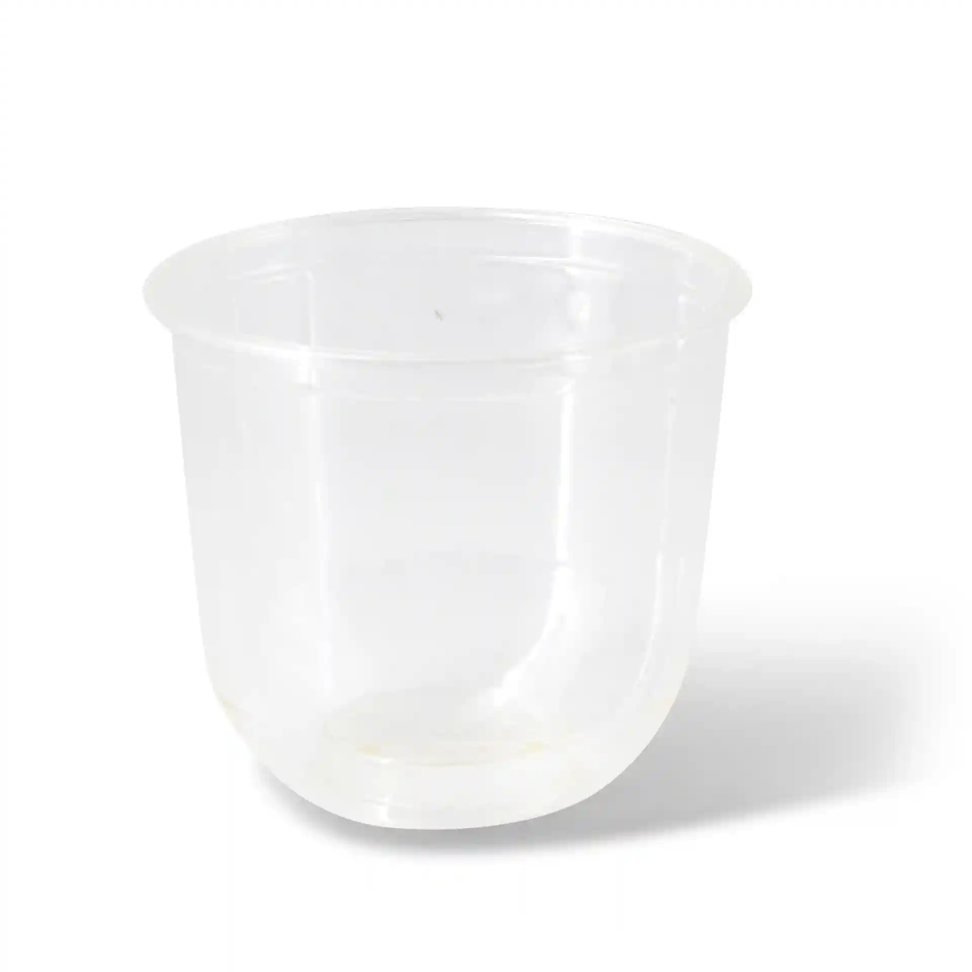 Transparent 12 oz PLA dessert cup with a diameter of 96 mm and height of 83 mm.