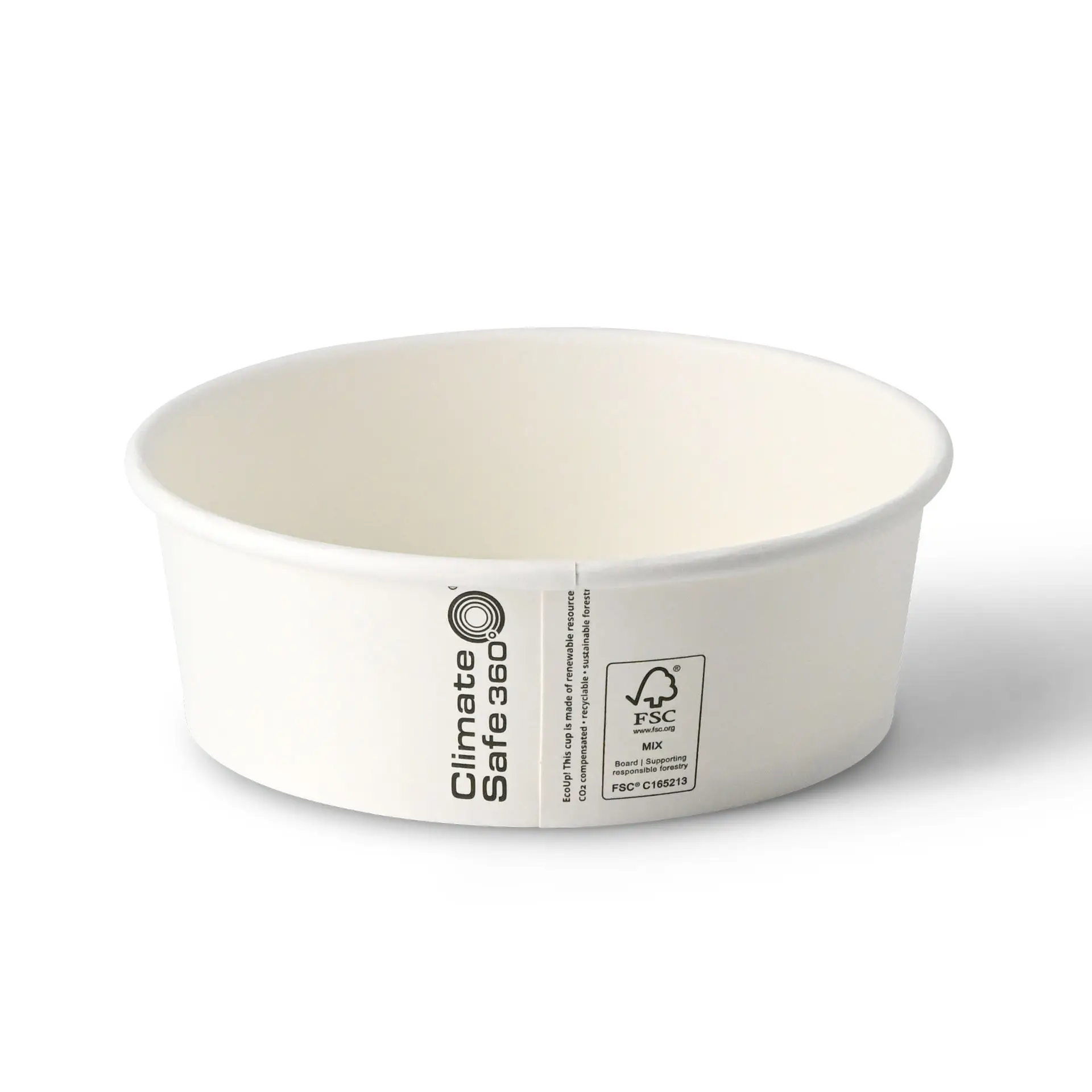 Paper bowls (coated) / Salad bowls 400 ml, Ø 150 mm, white, round (650 ml max. volume)