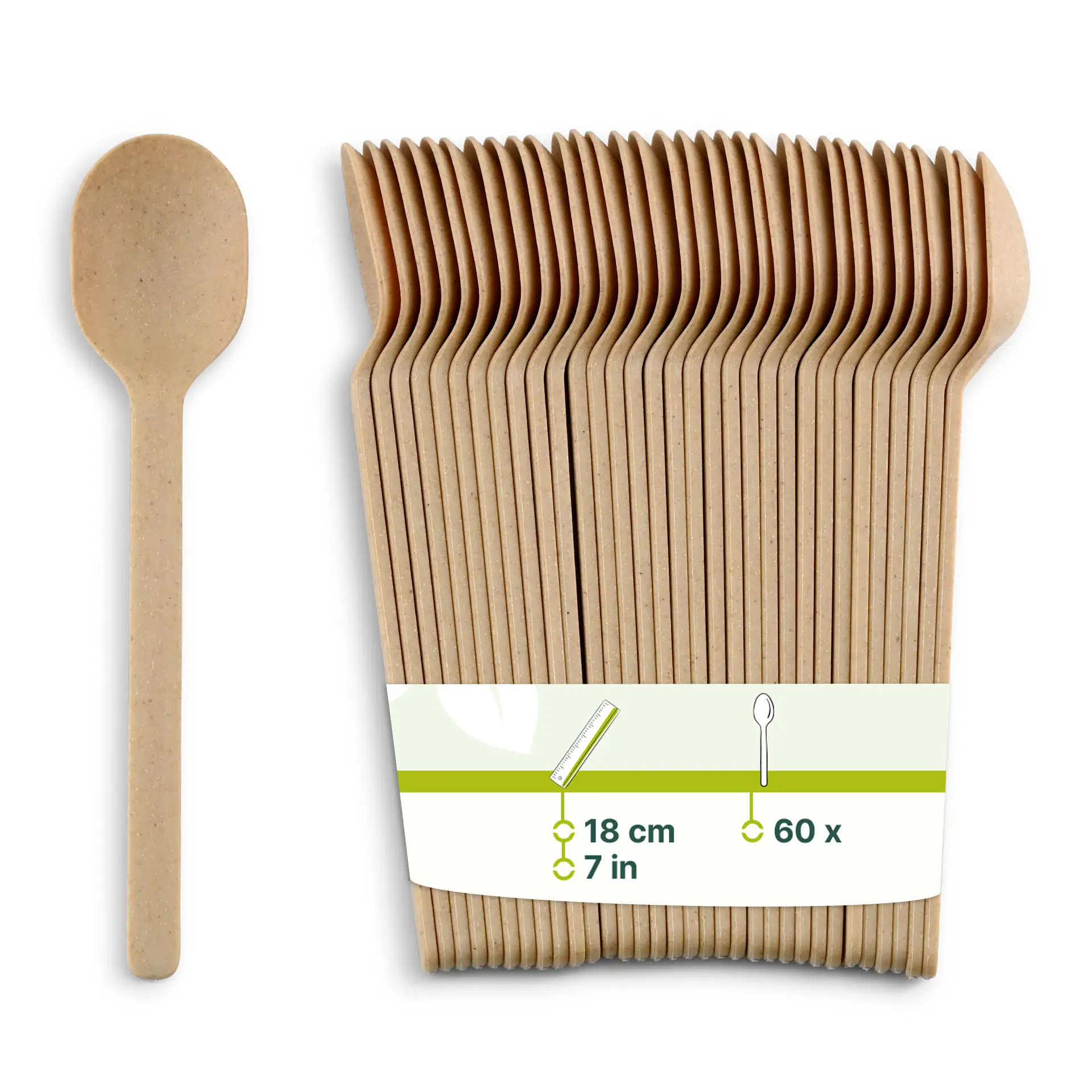 Mehrweg Löffel "merways Cutlery" 18 cm, natur Mehrweg Löffel "merways Cutlery" 18 cm, natur