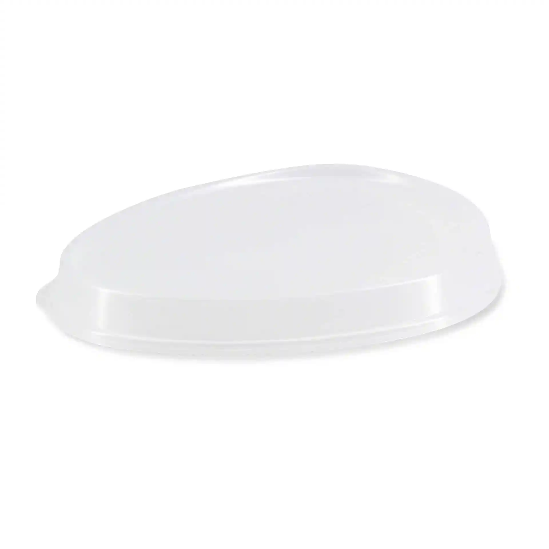 Transparenter wiederverwendbarer Deckel für Merways-Teller, 27,5 x 20 cm, aus Polypropylen.