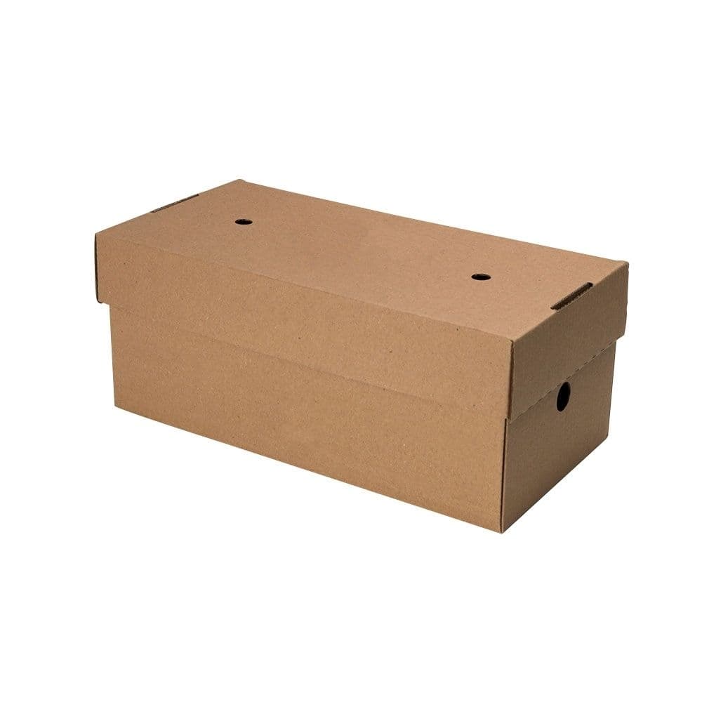 Take-away Doppel-Burger-Boxen 24,4 x 12,2 x 10,2 cm, Kraftkarton, braun, faltbar