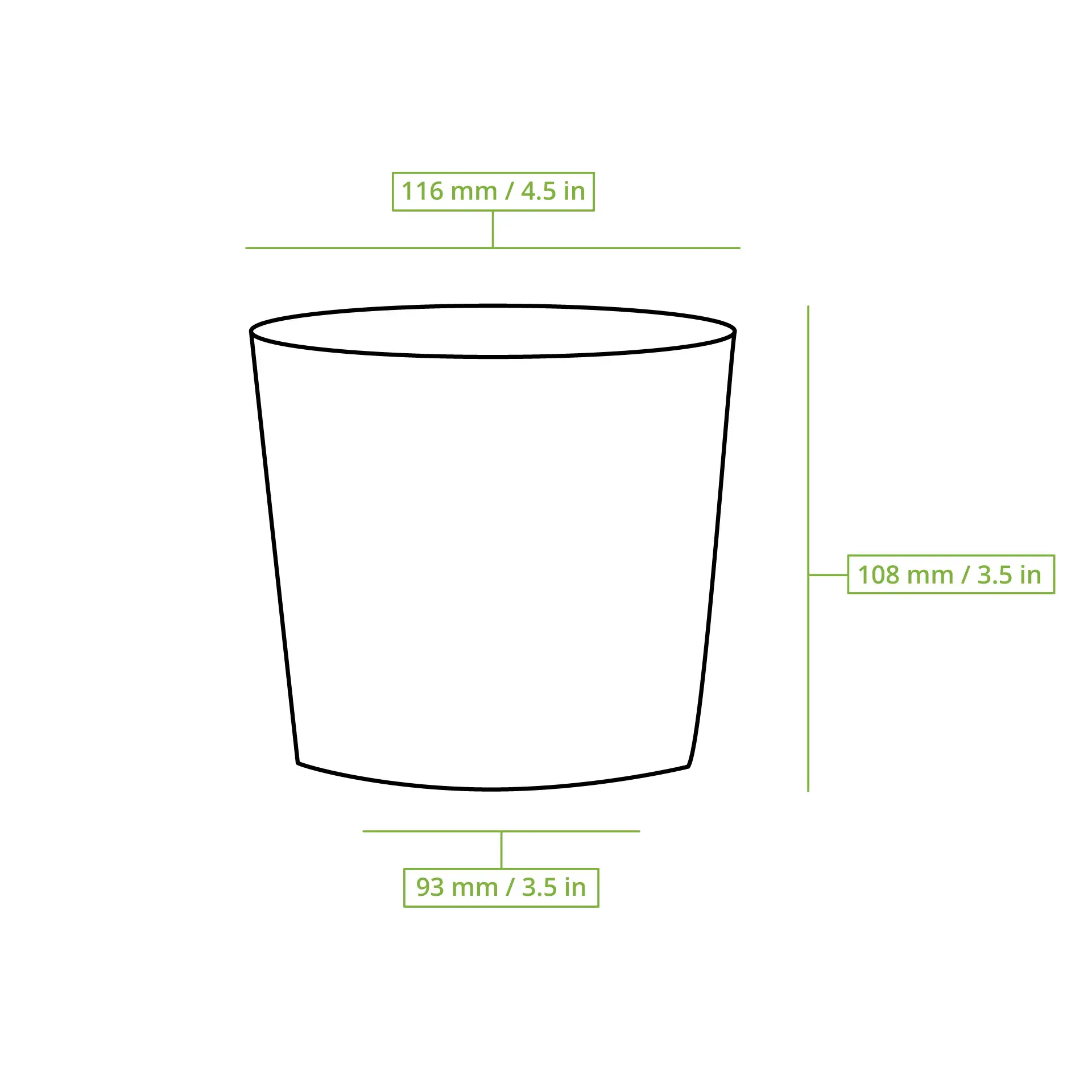 Soup cup to go made of cardboard (eco-friendly coating) 600 ml / 24 oz, Ø 115 mm, brown