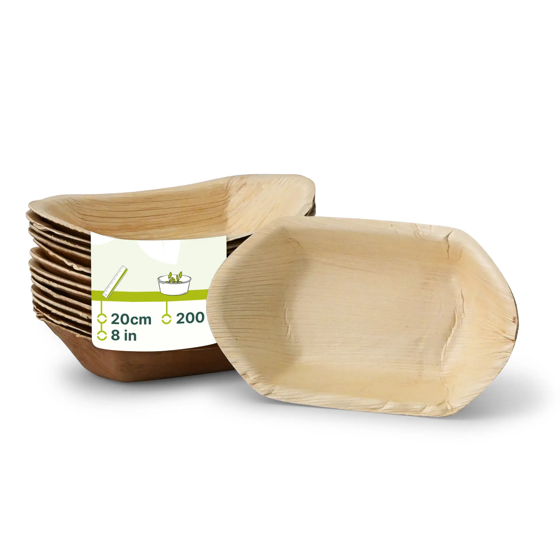 Palm leaf boats "Palmware®" 20 cm Palm leaf boats "Palmware®" 20 cm