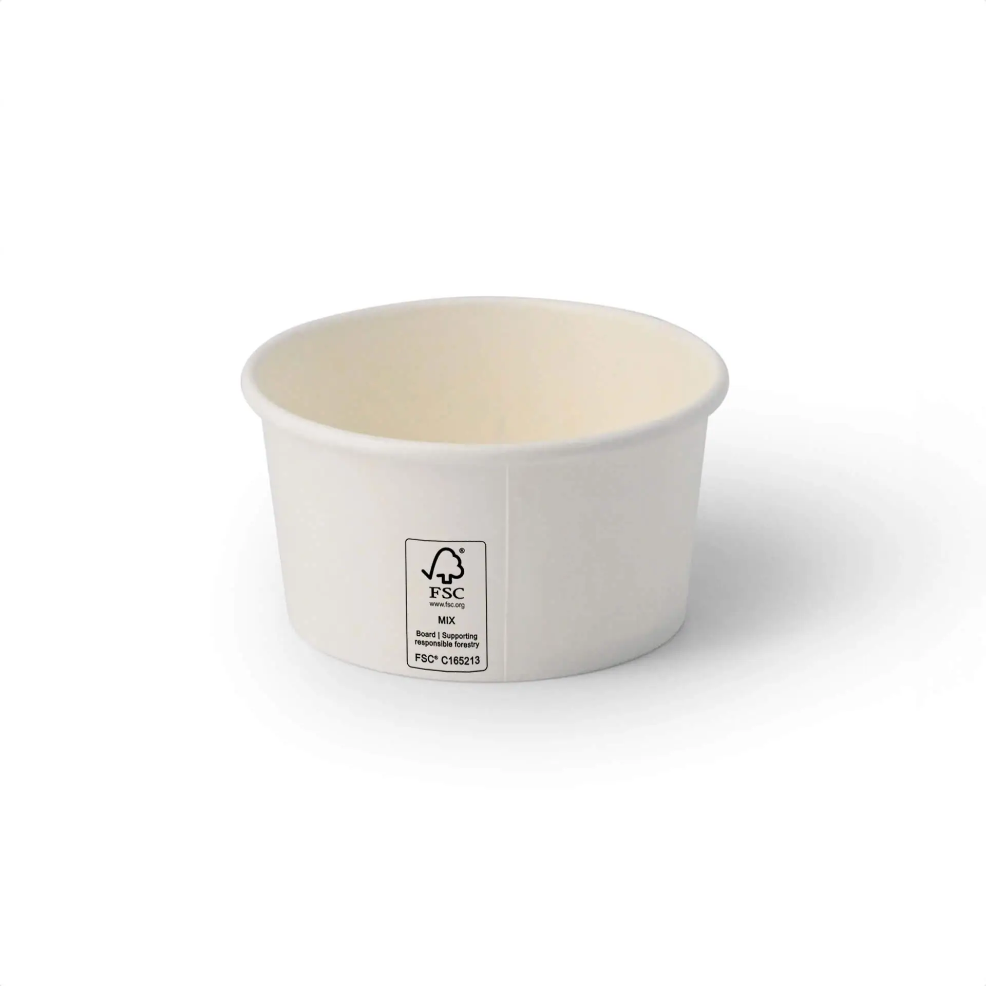 Eisbecher Pappe S (beschichtet) 150 ml, max. 220 ml, Ø 92 mm, weiß
