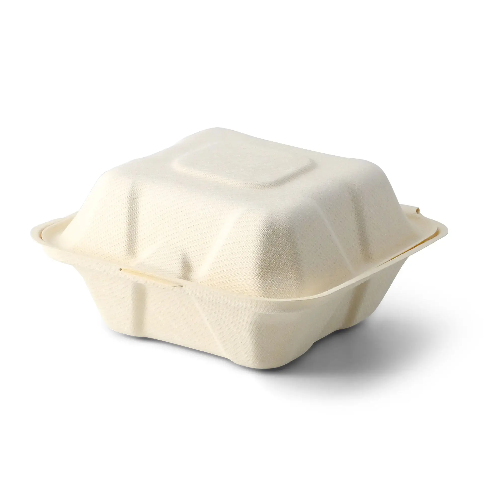 Wood fibre burger box 14.5 x 14.5 x 7 cm, square Wood fibre burger box 14.5 x 14.5 x 7 cm, square