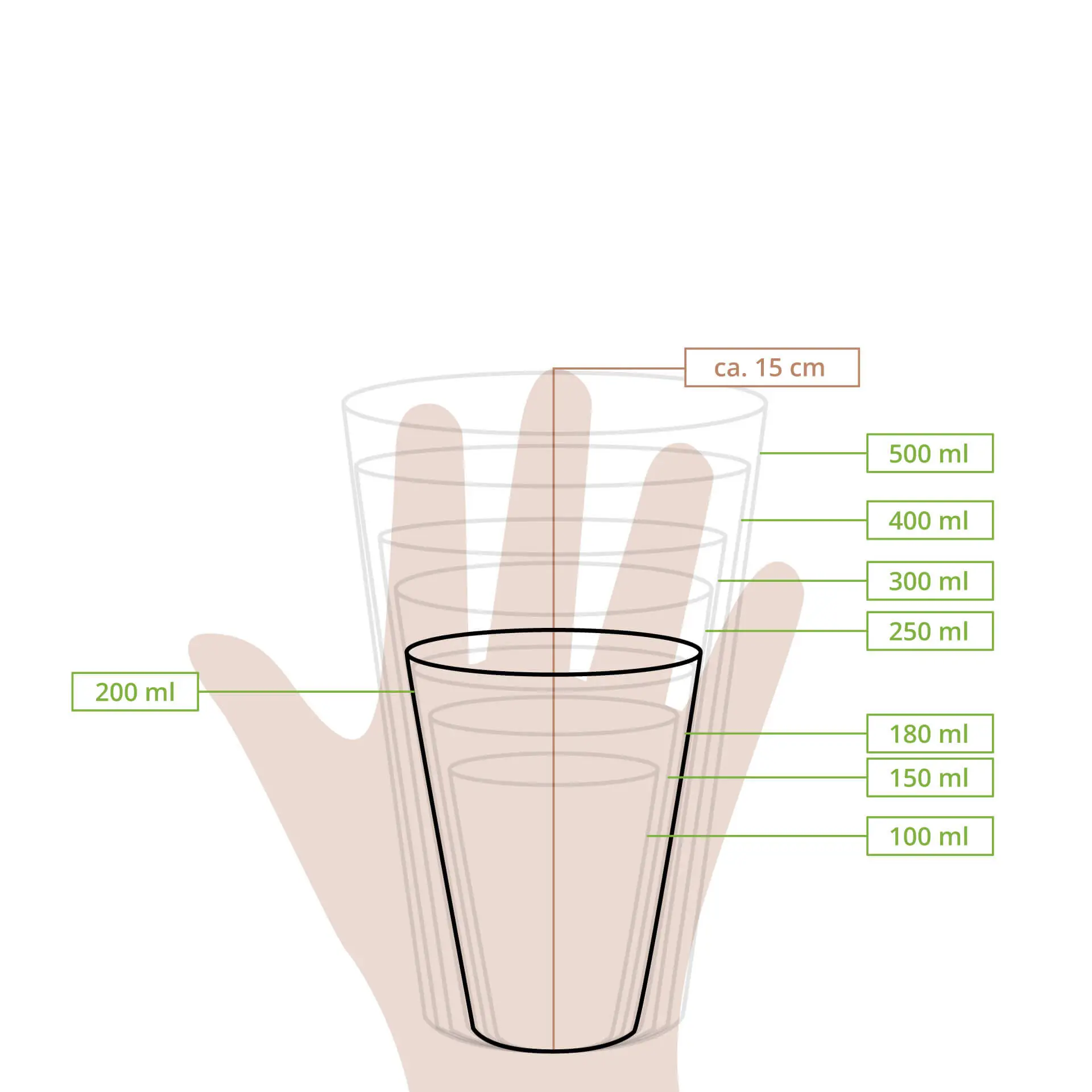 Paper cup 200 ml / 8 oz, Ø 80 mm, single wall, brown, PLA-coated