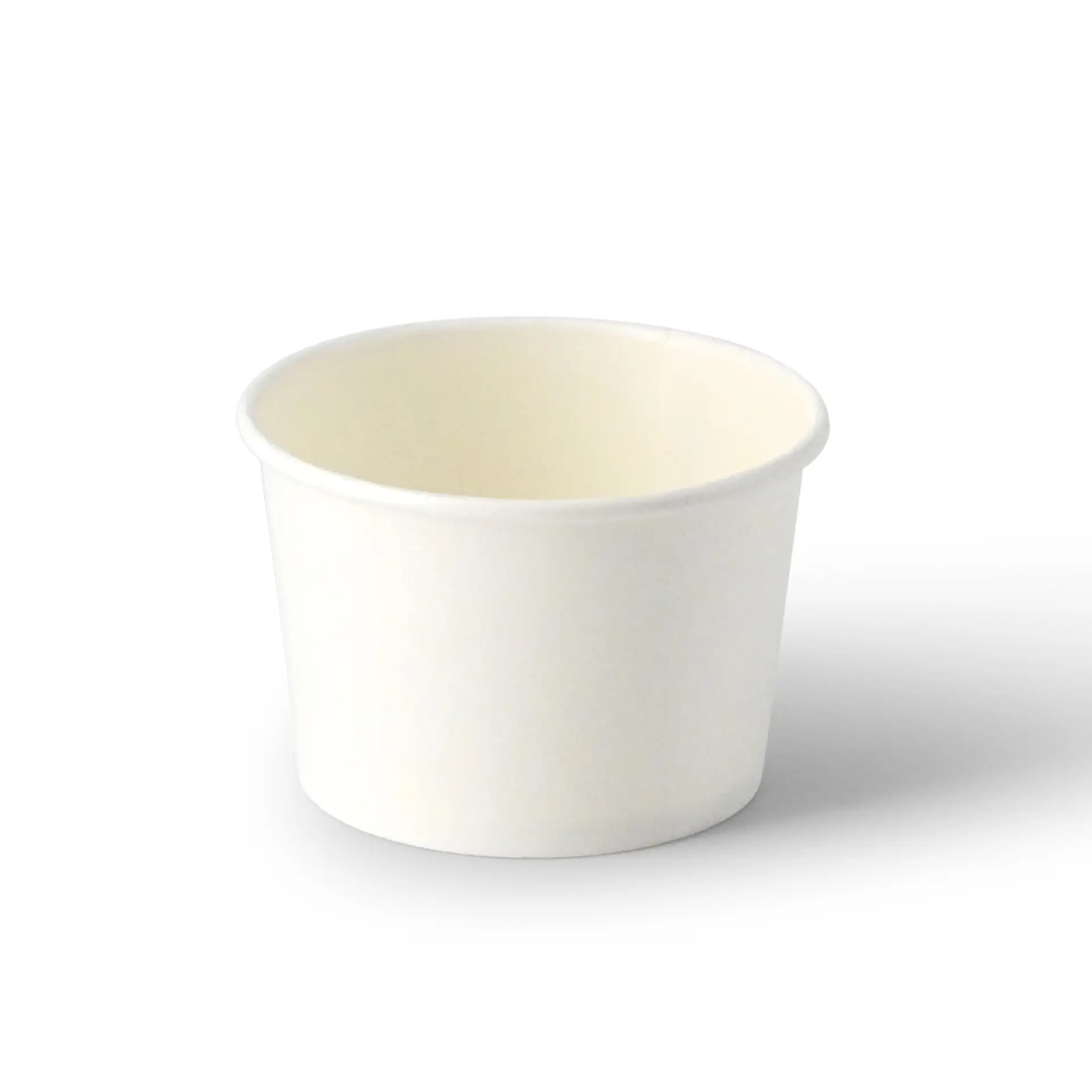 Eisbecher aus Pappe XXS, 75 ml, max. 130 ml, Ø 76 mm, weiß