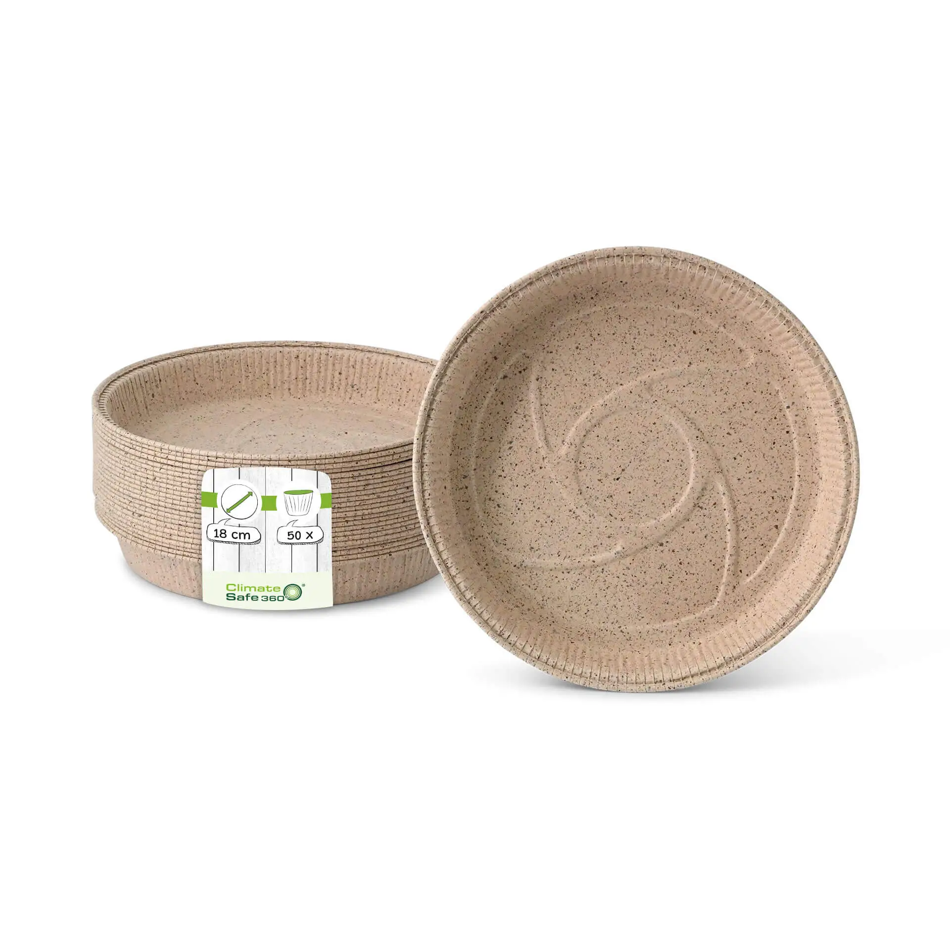 Kakaopapier-Backformen ∅ 18 cm, rund, braun