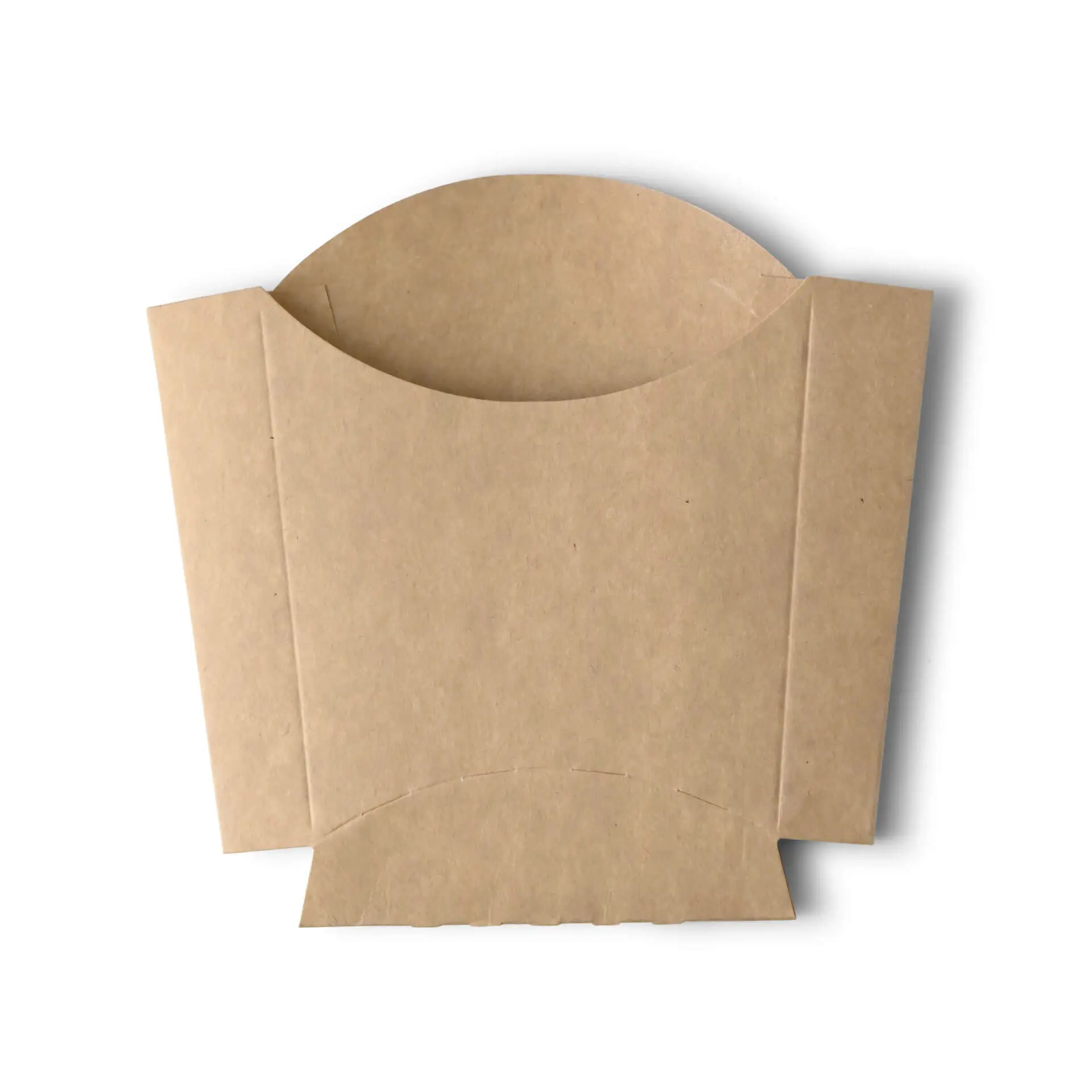 Cardboard chips scoops 8.5 x 5 x  9.5 cm, kraft