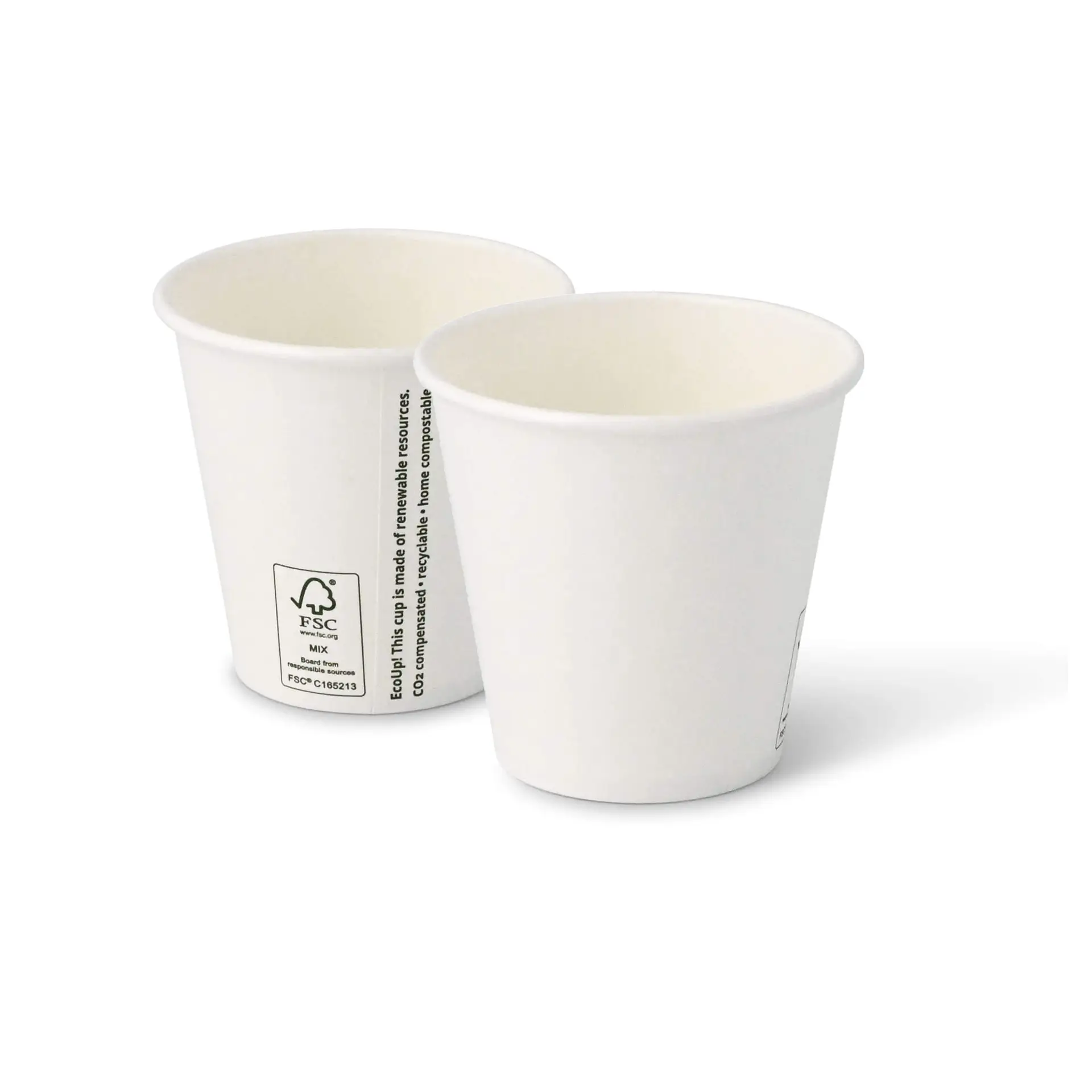 6 oz Paper cups single wall, Ø 80 mm, white