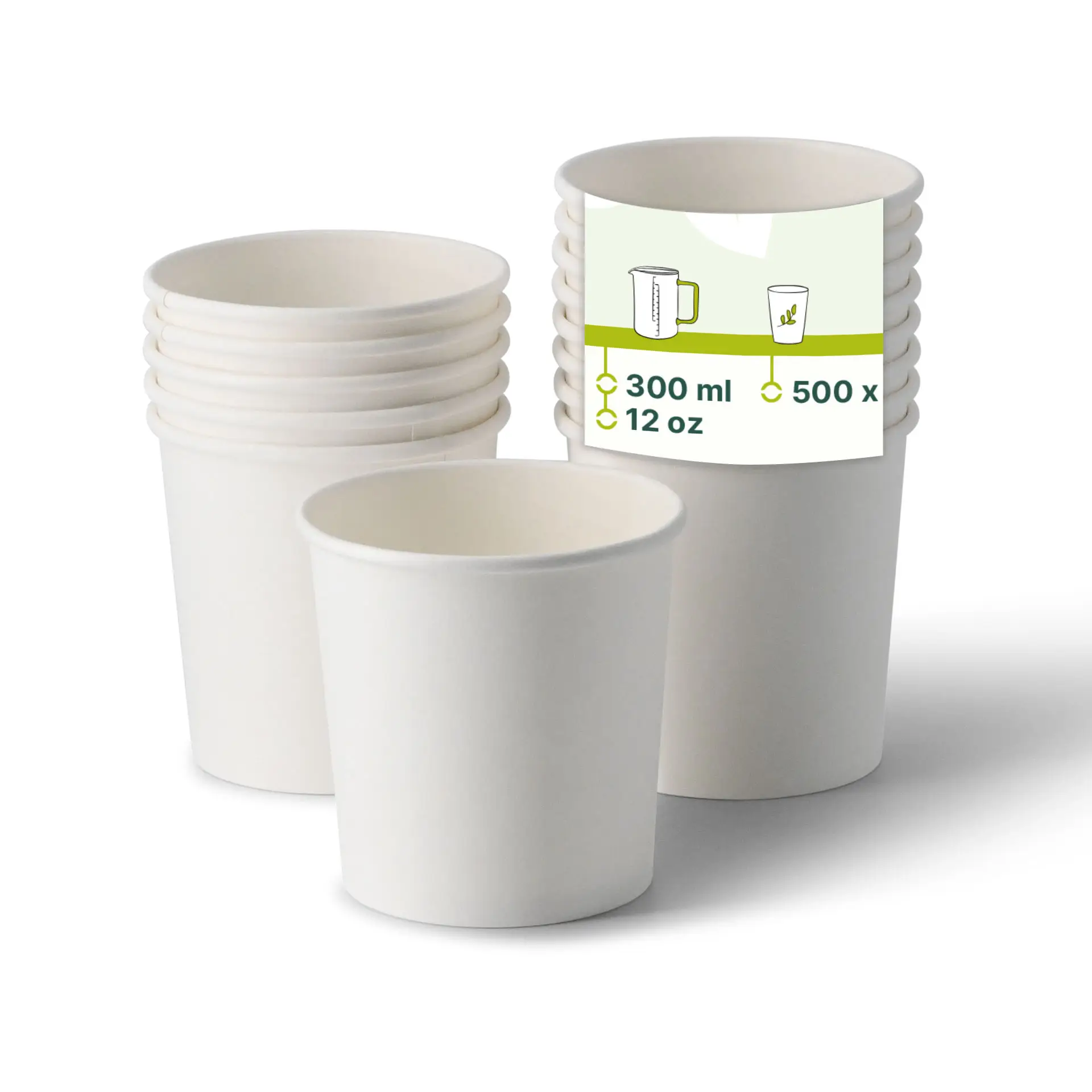 Suppenbecher to go aus Karton (Premium) 300 ml, Ø 90 mm, weiß, bio-beschichtet Suppenbecher to go aus Karton (Premium) 300 ml, Ø 90 mm, weiß, bio-beschichtet