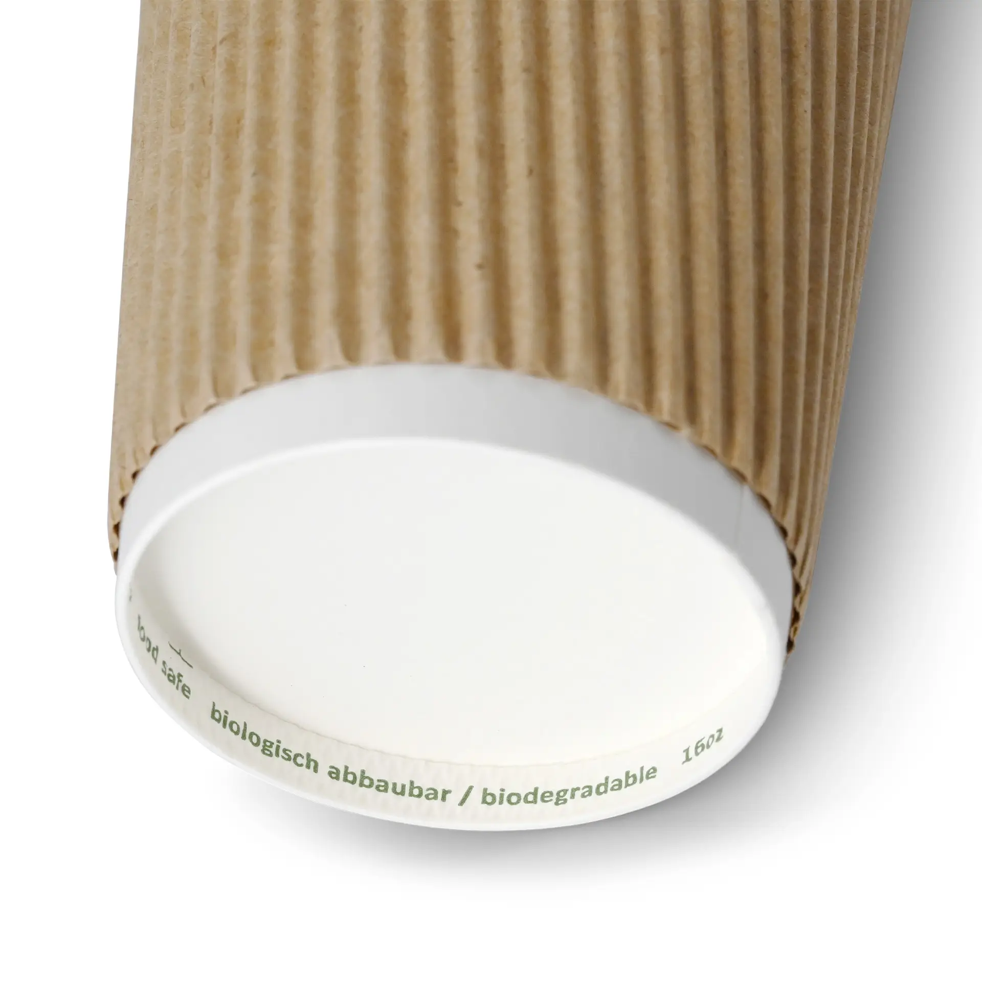 16 oz Takeaway coffee cups / Ripple cups, Ø 90 mm, kraft dhd04962-riffelbecher-coffee-to-go-becher-400-ml-16-oz-90-mm-braun-innen-weiss-4
