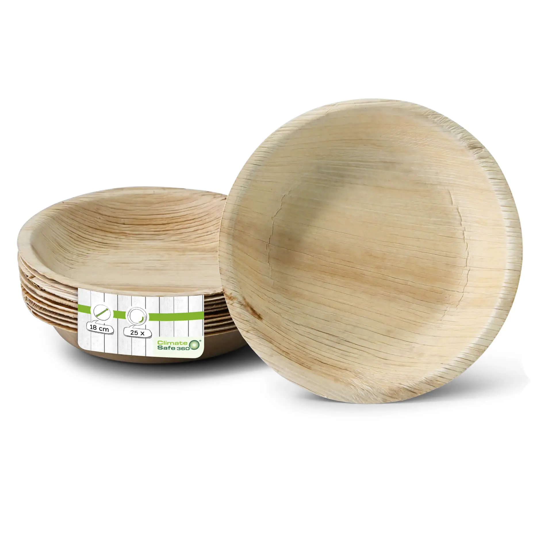 Palm leaf plates "Palmware®" Ø 18 cm, deep, round dtw053901-palmblatt-teller-palmware-18-cm-tief-rund