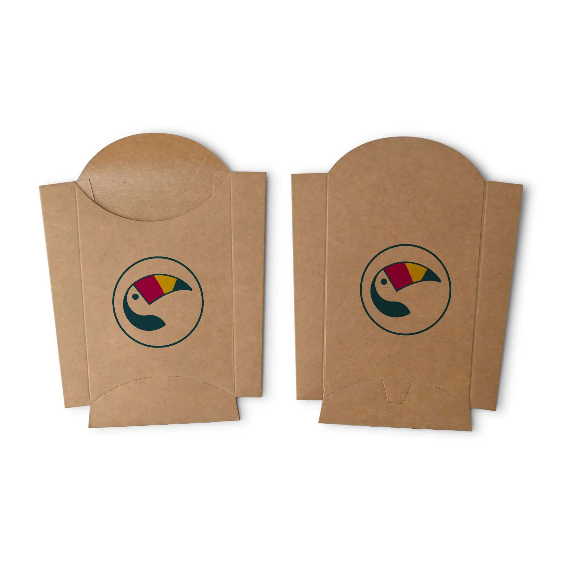 Pommesschütten bedrucken, 8,5 x 5 x 12 cm, wasserbasierte Beschichtung