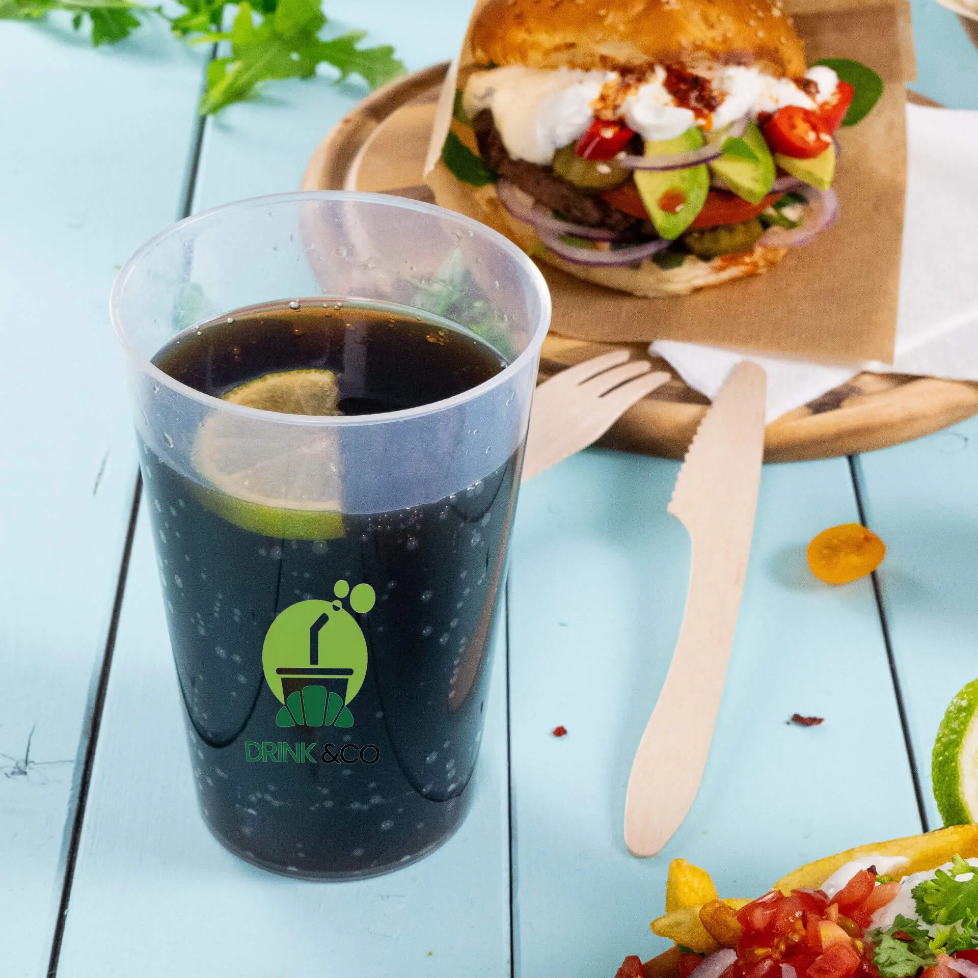 Reusable cup with logo 500 ml, digital print, full-surface