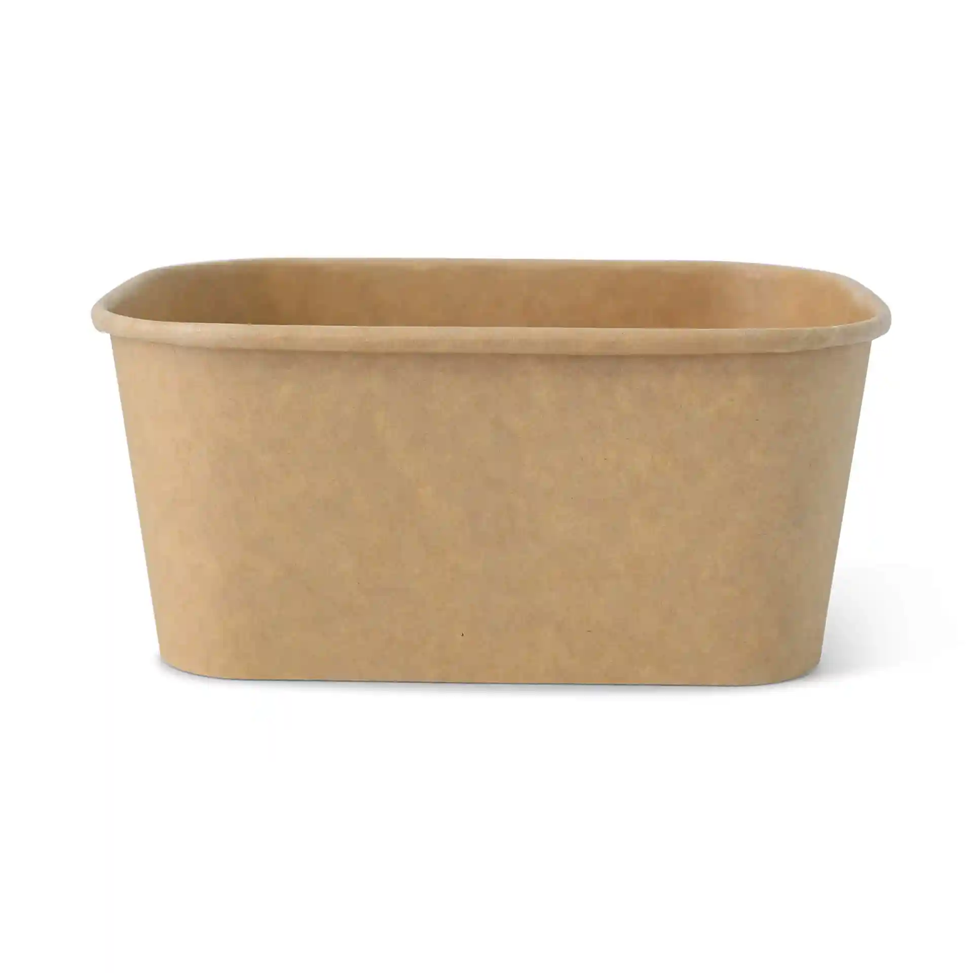 Rectangular brown cardboard food container, 1000 ml capacity, measuring 17.5 x 12.5 x 7.5 cm.