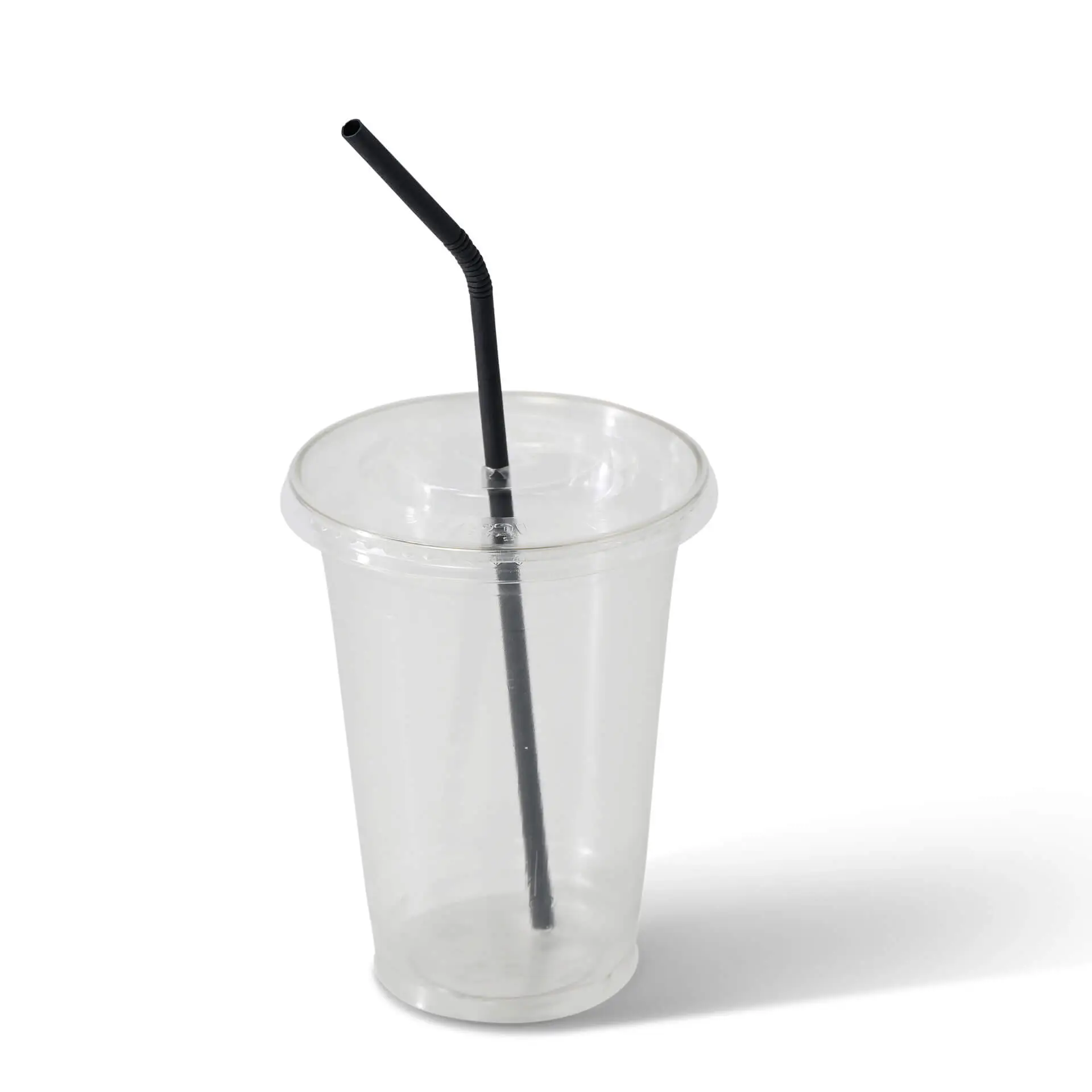 Trinkhalme aus Papier flexibel 22 cm, Ø 0,5 cm, schwarz, einzeln verpackt