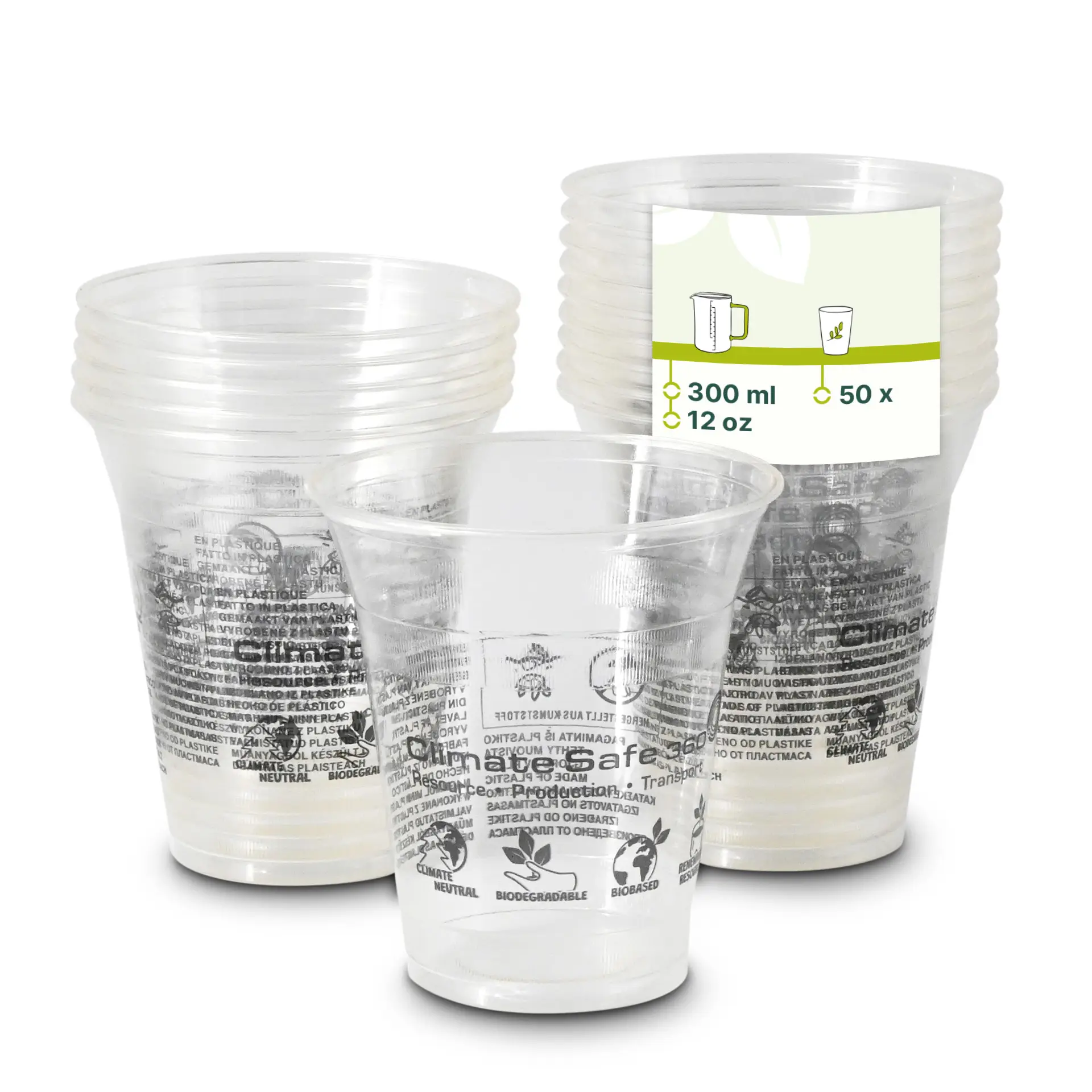 12 oz PLA Smoothie Cups, Ø 96 mm dcd000801-smoothie-becher-aus-pla-300-ml-12-oz-96-mm