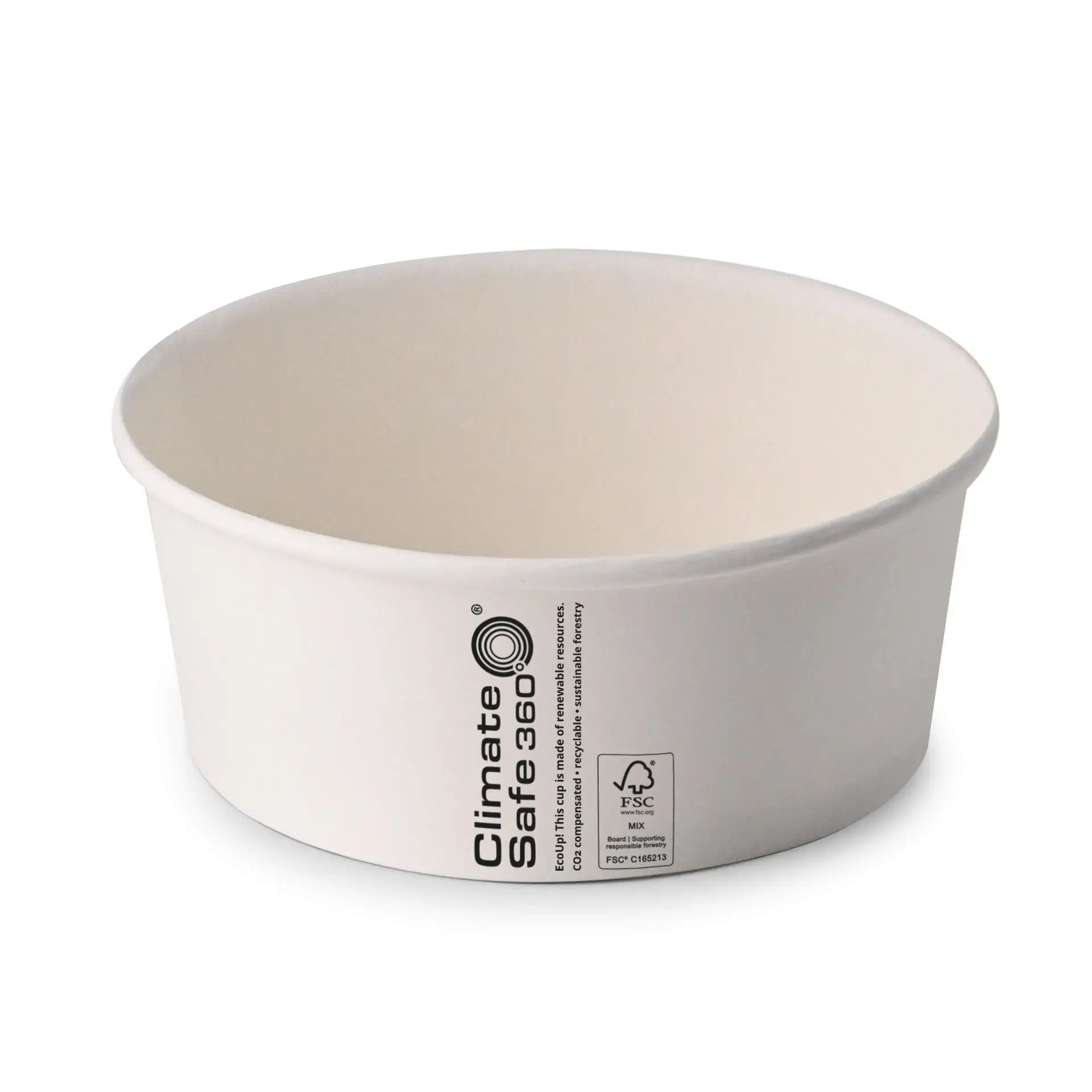 Paper bowls (coated) / Salad bowls 650 ml, Ø 150 mm, white, round (800 ml max. volume)