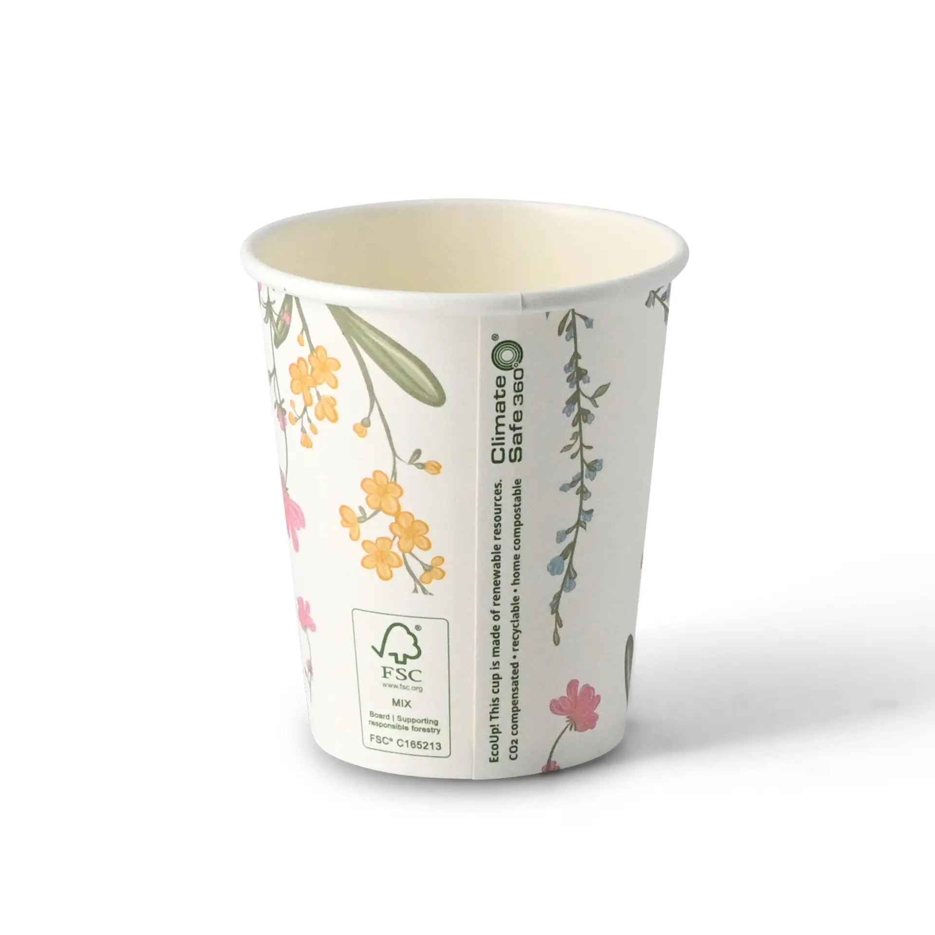 8 oz Paper cup printed with "Spring", Ø 80 mm, white