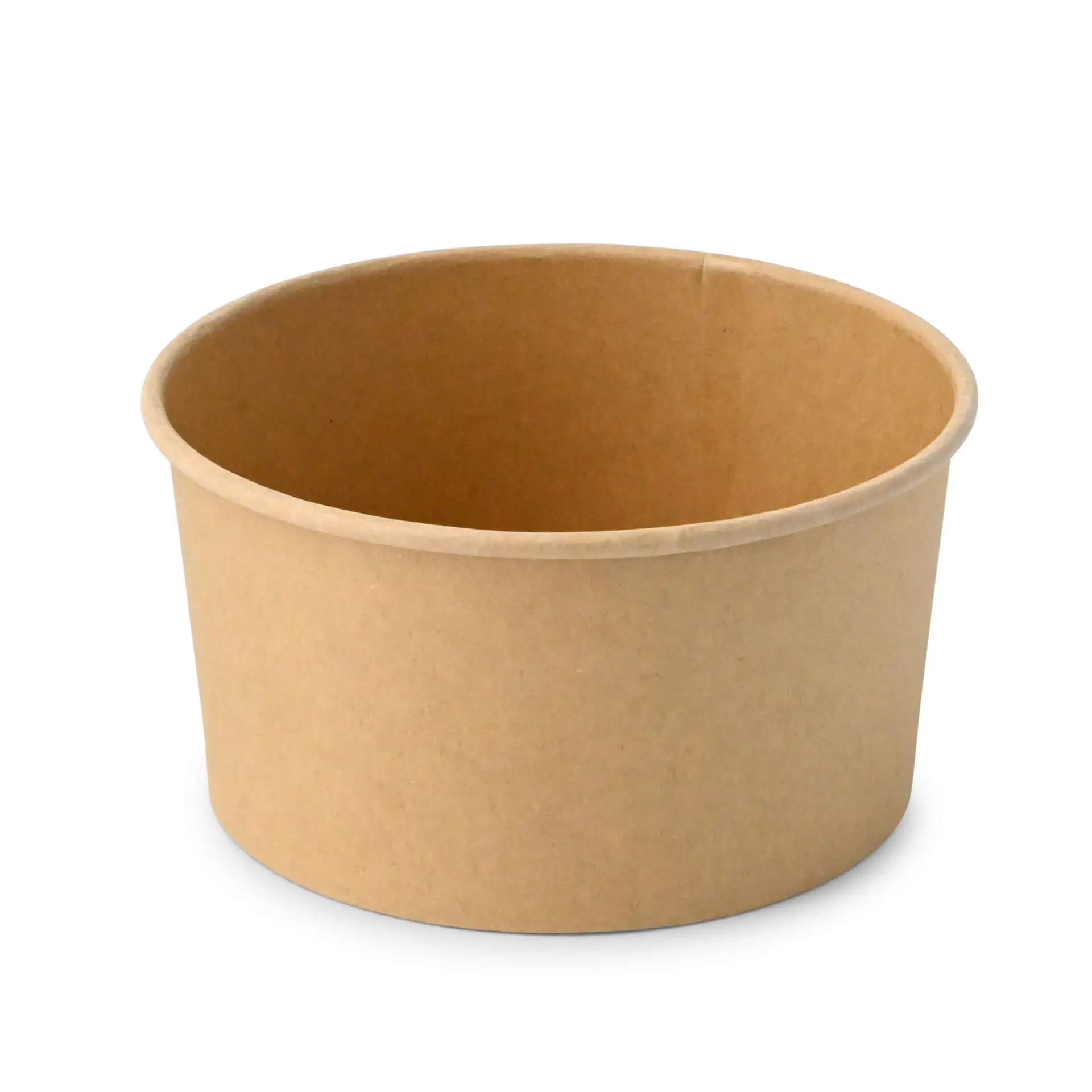 Paper-bowls (premium) 800 ml, Ø 150 mm, brown, round, eco-friendly coating