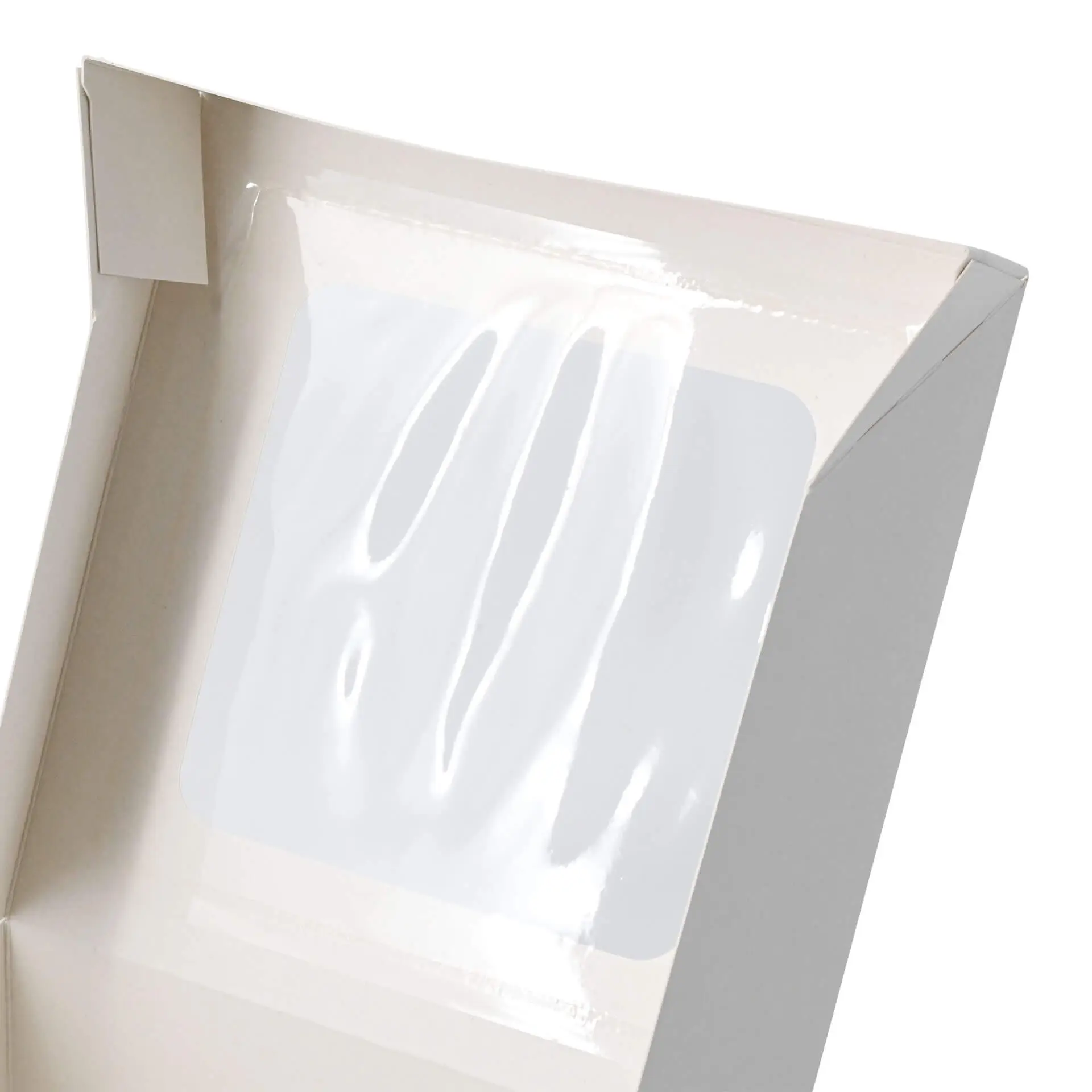 Cupcake boxes (4-pack), cellulose window, white Cupcake boxes (4-pack), cellulose window, white