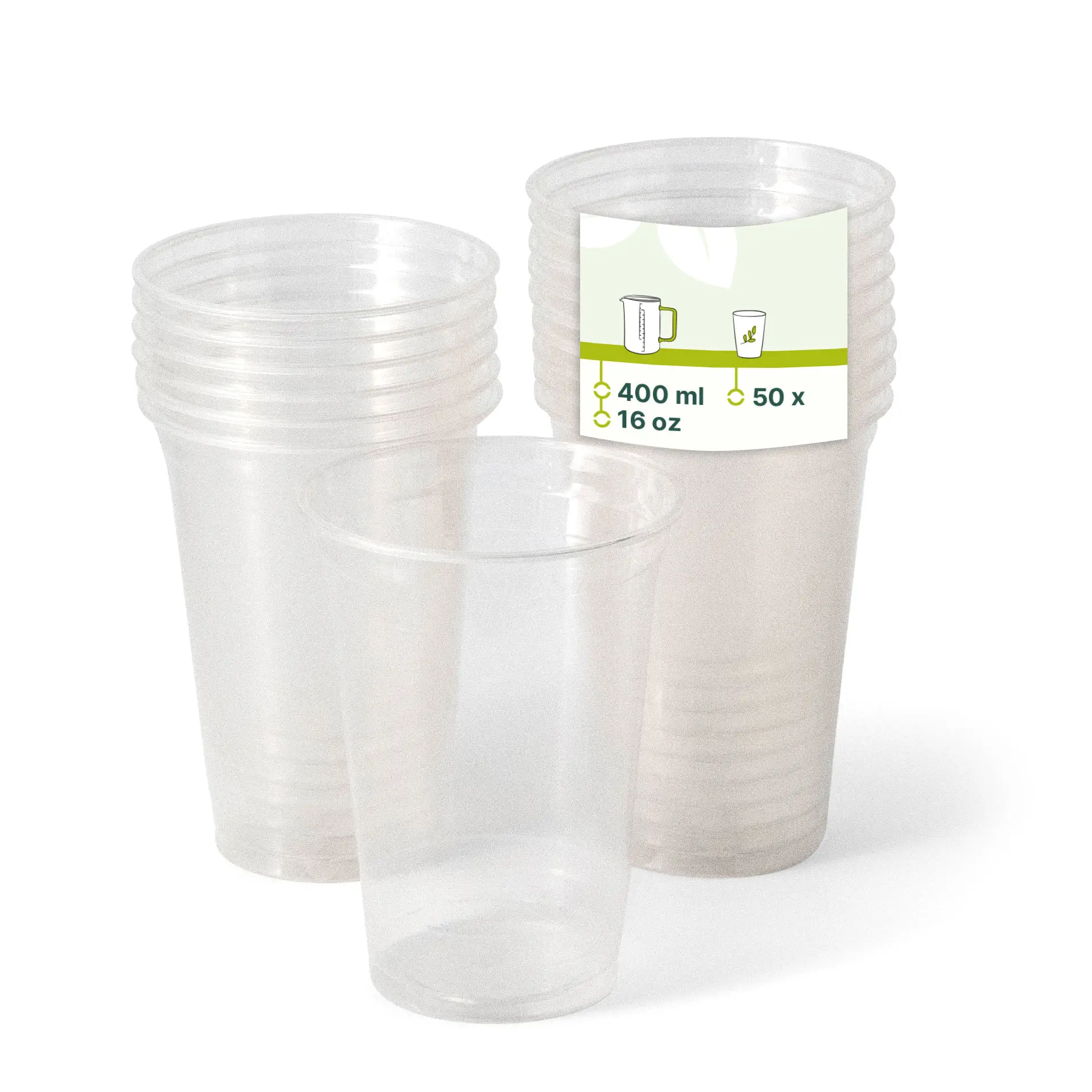 PLA-Klarbecher 400 ml / 16 oz, Ø 95 mm PLA-Klarbecher 400 ml / 16 oz, Ø 95 mm