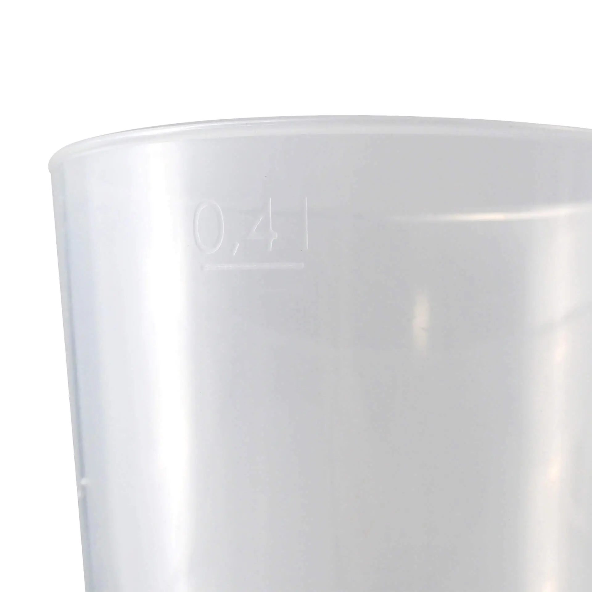Reusable cup with logo 400 ml, IML, full-surface