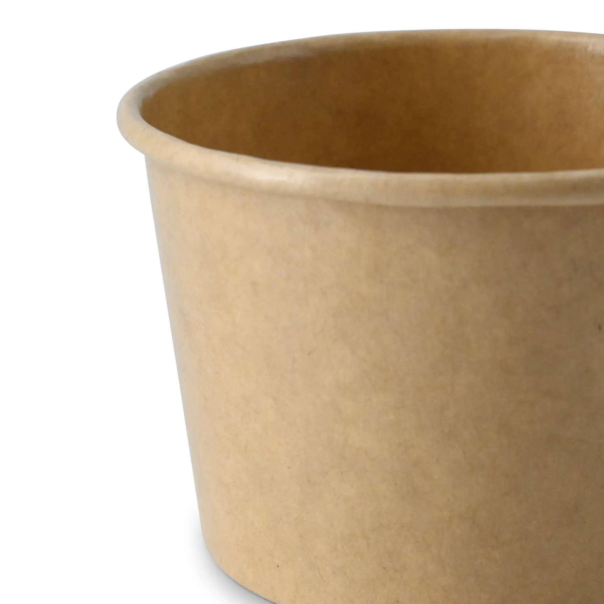 Ice cream cup made of cardboard, 75 ml, max. 130 ml, Ø 76 mm, brown